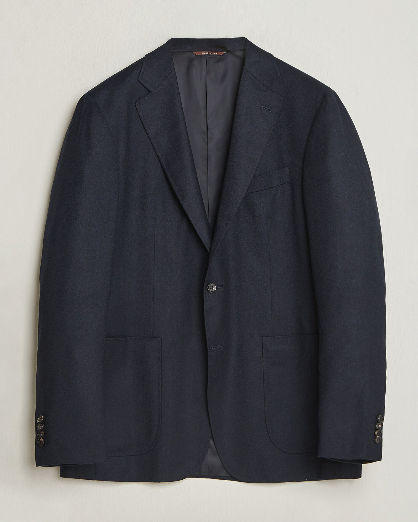 Hombres | Blazers | Canali | Kei Impeccabile Flannel Blazer Navy