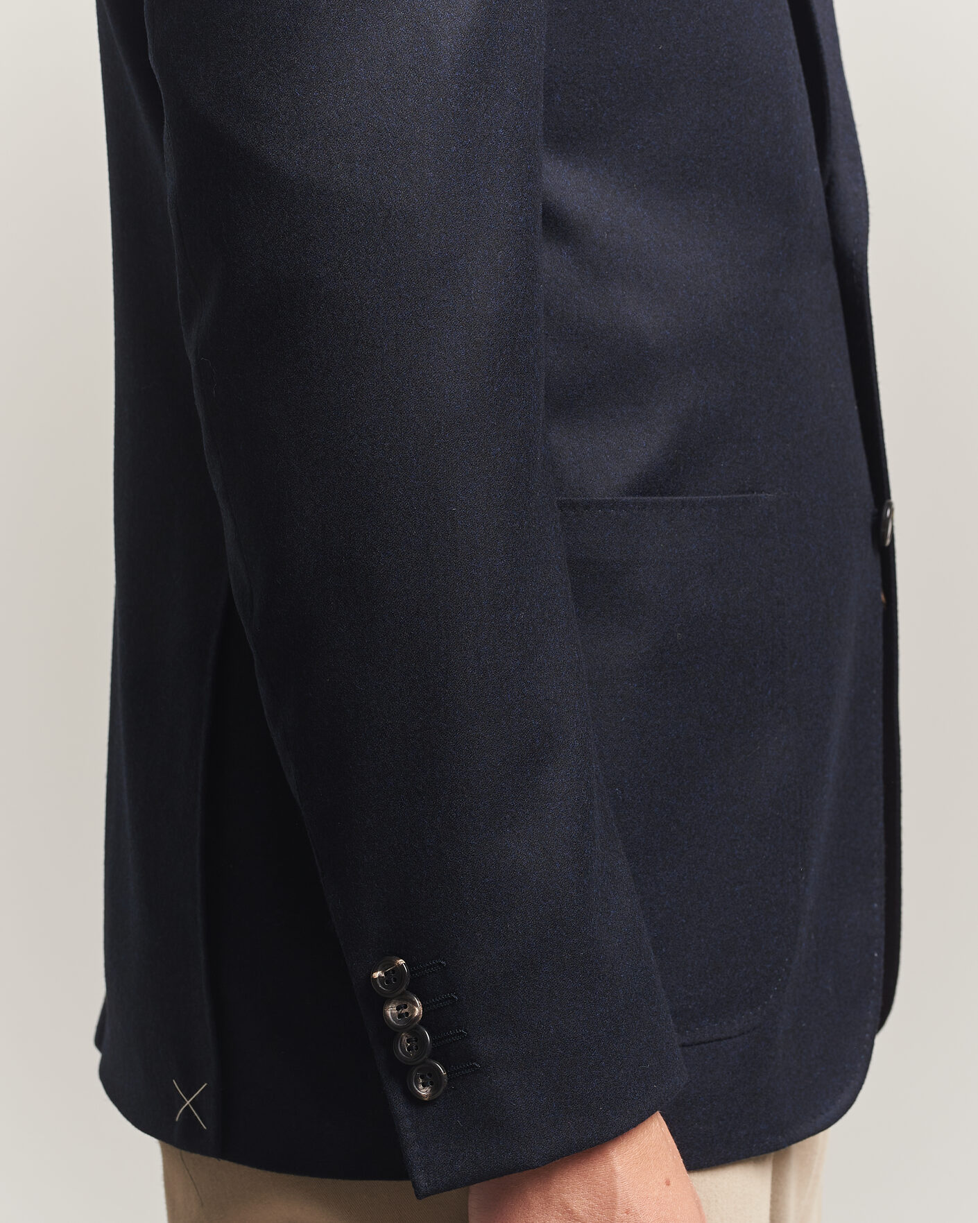 Hombres | Blazers | Canali | Kei Impeccabile Flannel Blazer Navy