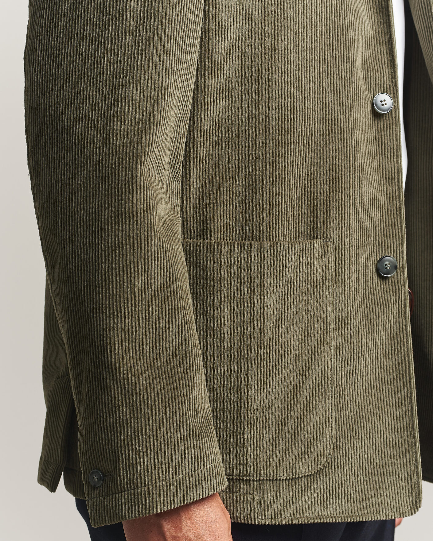 Hombres | Abrigos y chaquetas | Canali | Corduroy Chore Jacket Olive