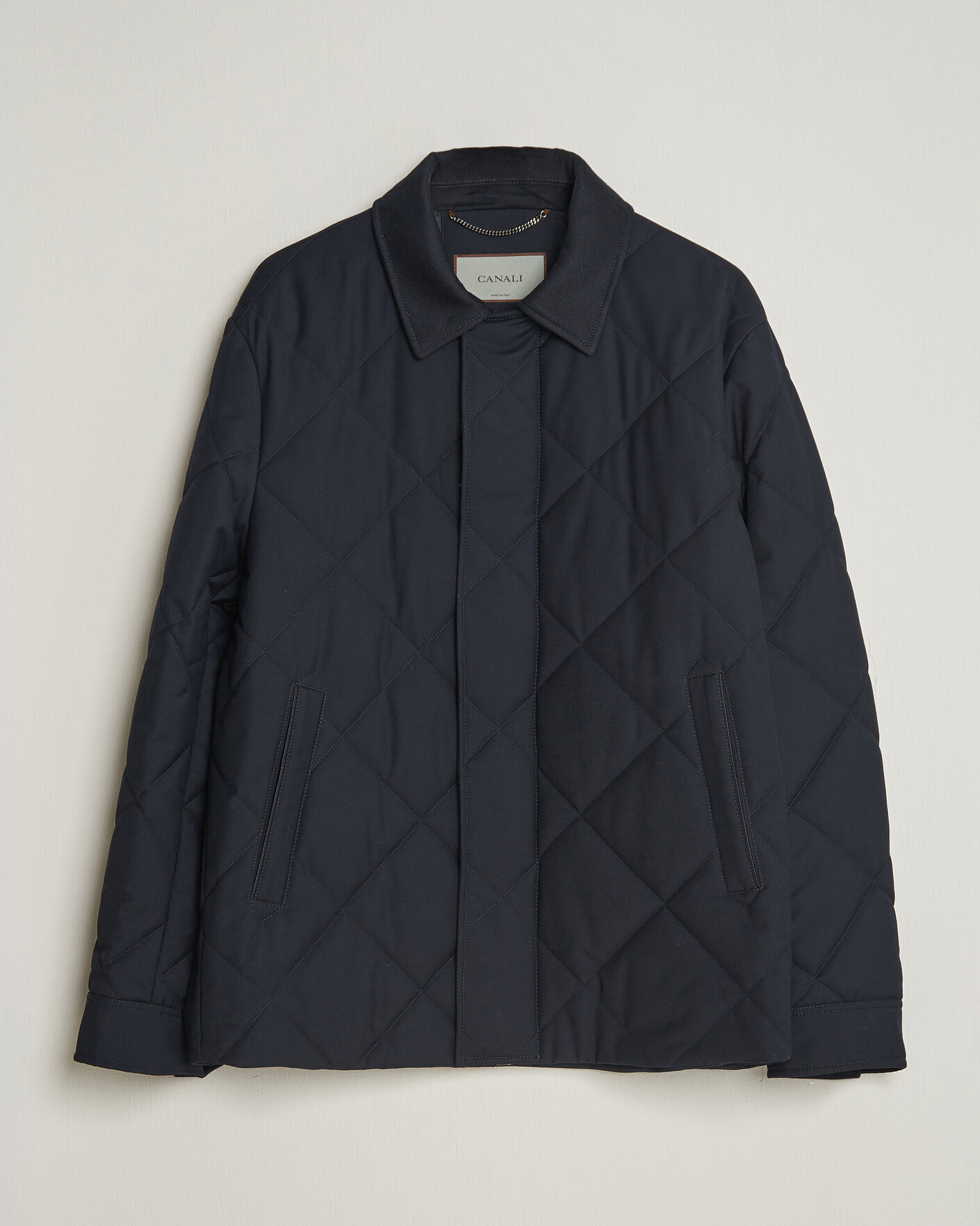 Hombres | Abrigos y chaquetas | Canali | Quilted Country Coat Navy