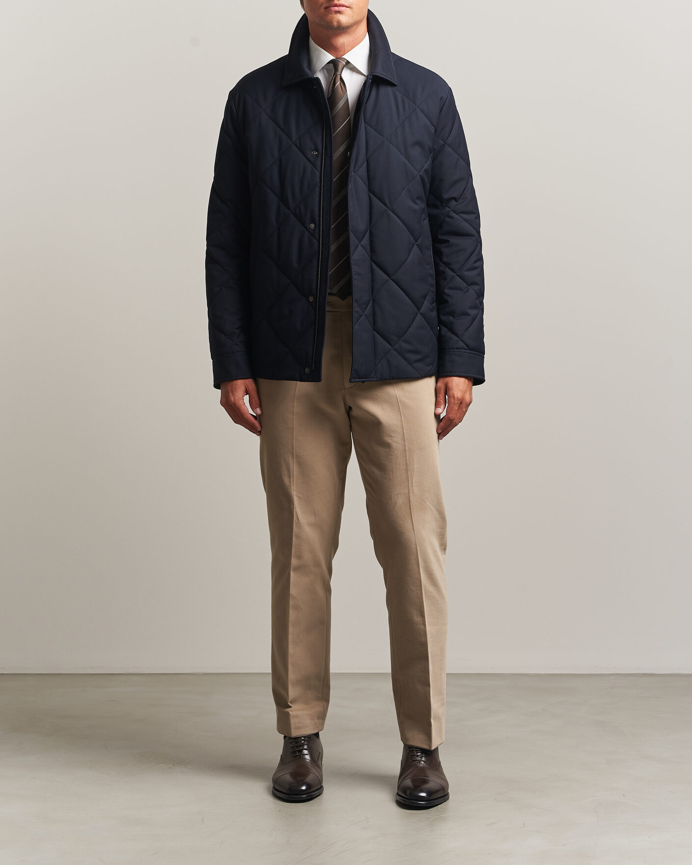 Hombres | Abrigos y chaquetas | Canali | Quilted Country Coat Navy