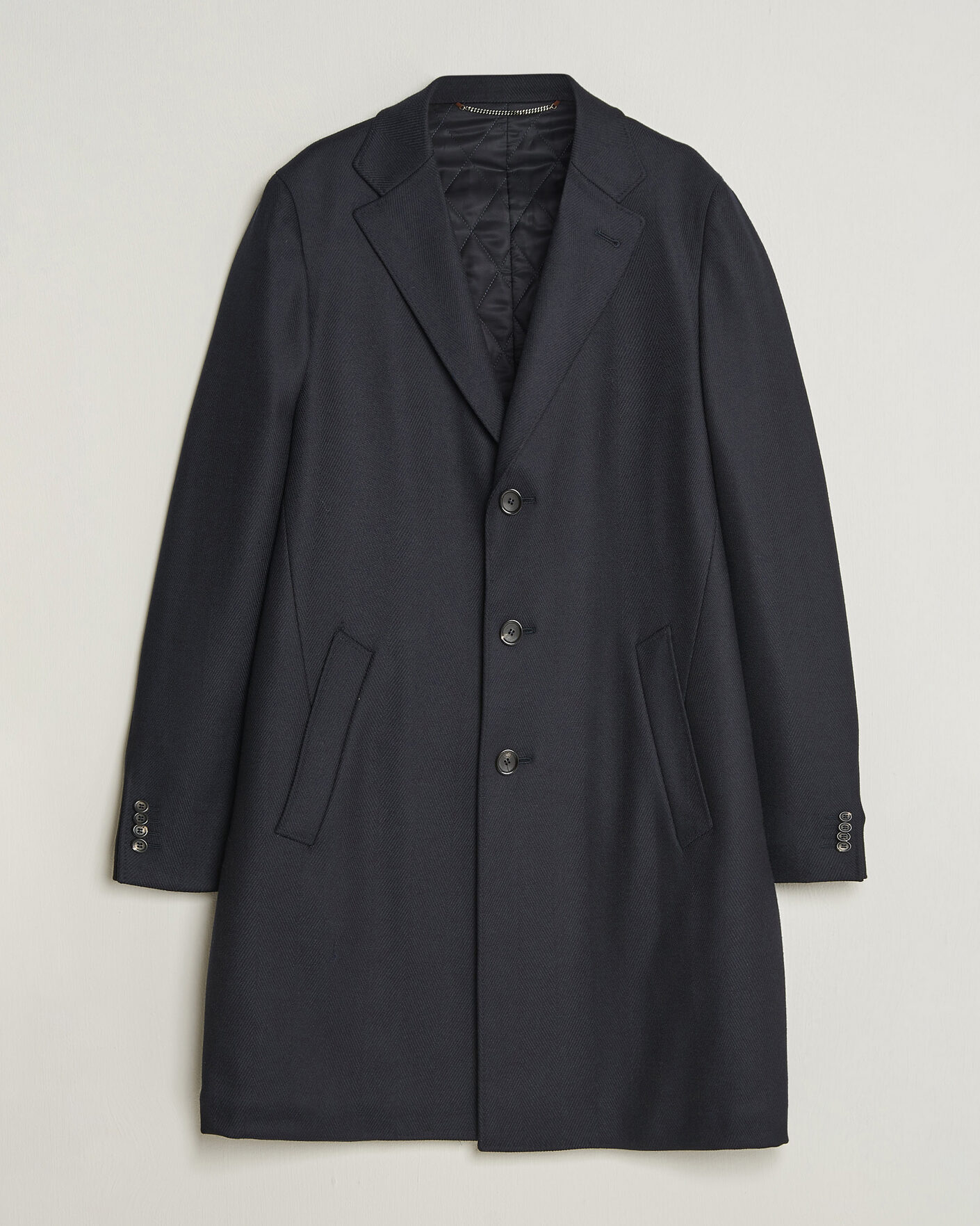 Hombres | Abrigos y chaquetas | Canali | Kei Wool Travel Coat Navy