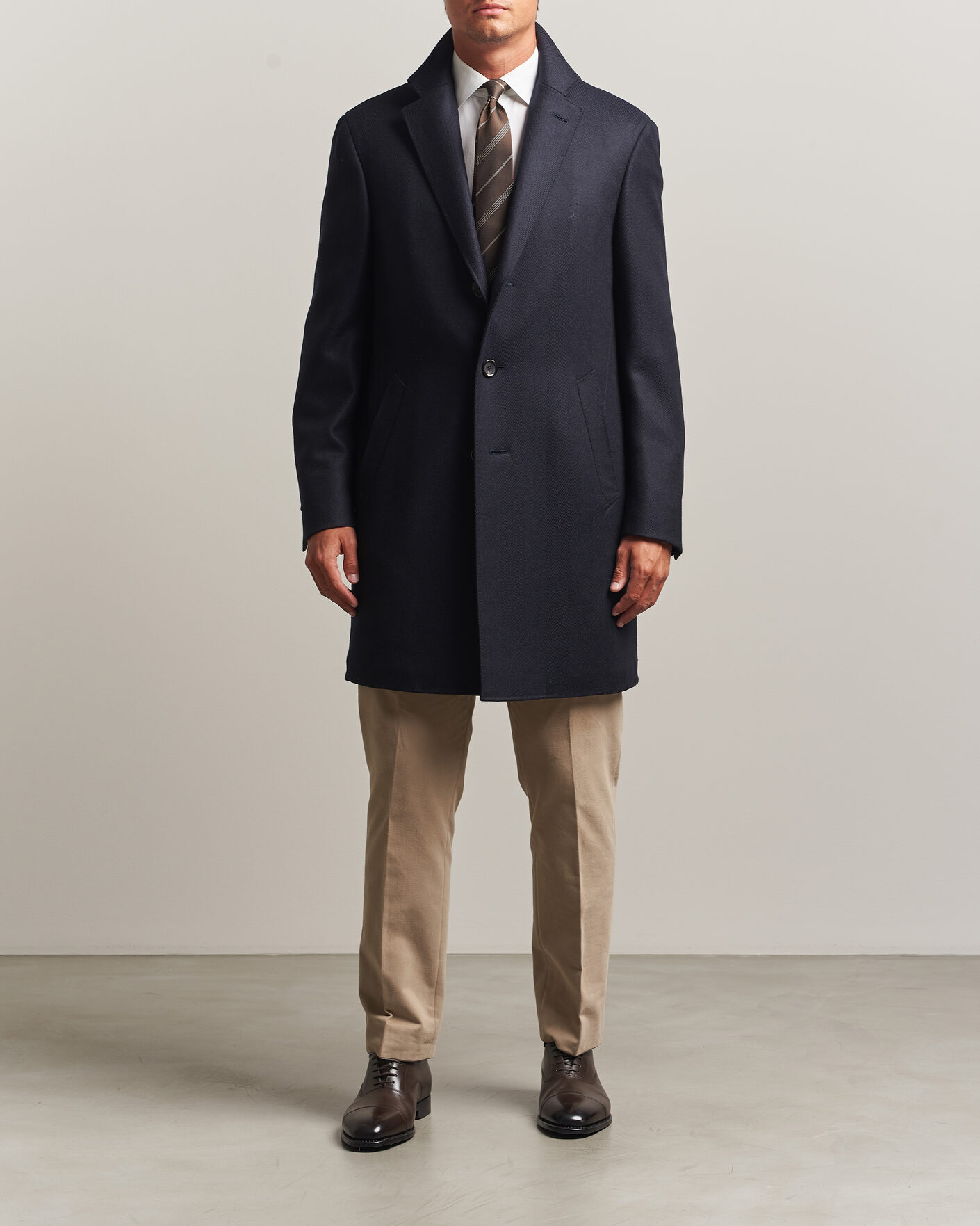 Hombres | Abrigos y chaquetas | Canali | Kei Wool Travel Coat Navy