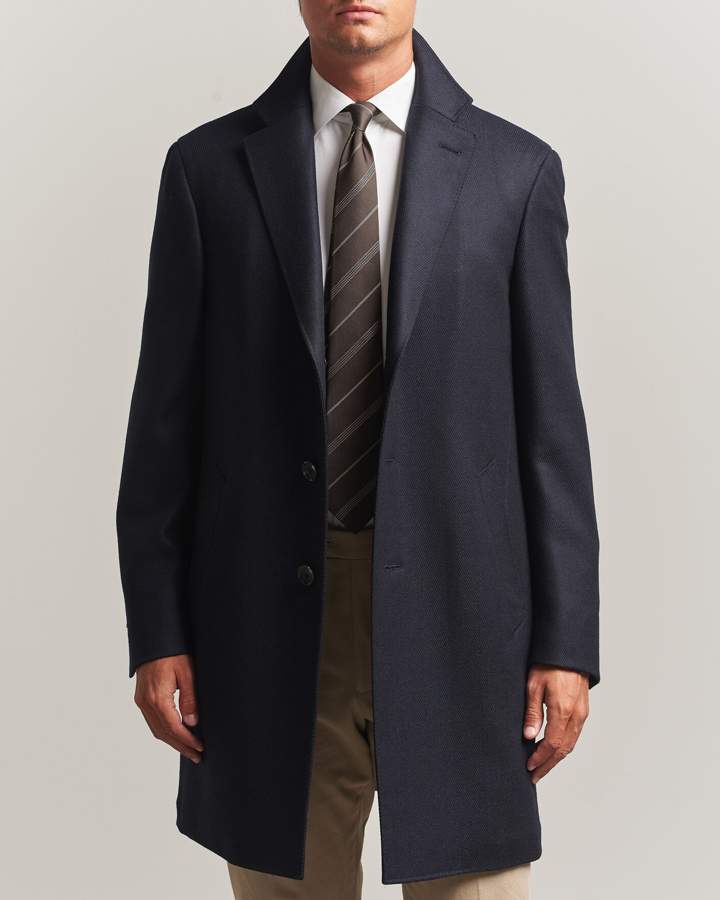 Hombres | Abrigos y chaquetas | Canali | Kei Wool Travel Coat Navy