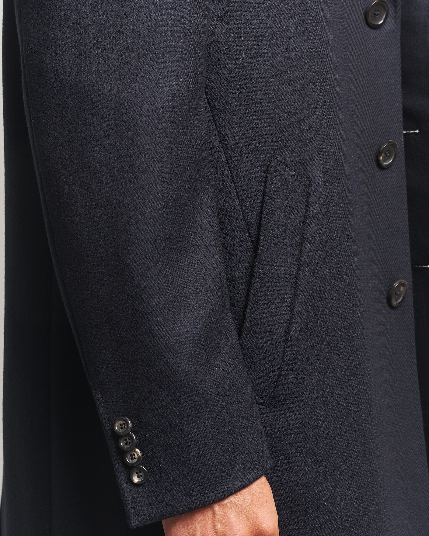 Hombres | Abrigos y chaquetas | Canali | Kei Wool Travel Coat Navy
