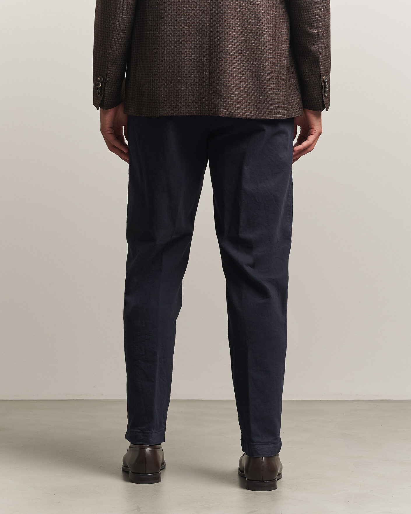 Hombres | Pantalones | Canali | Cotton/Cashmere Chinos Navy