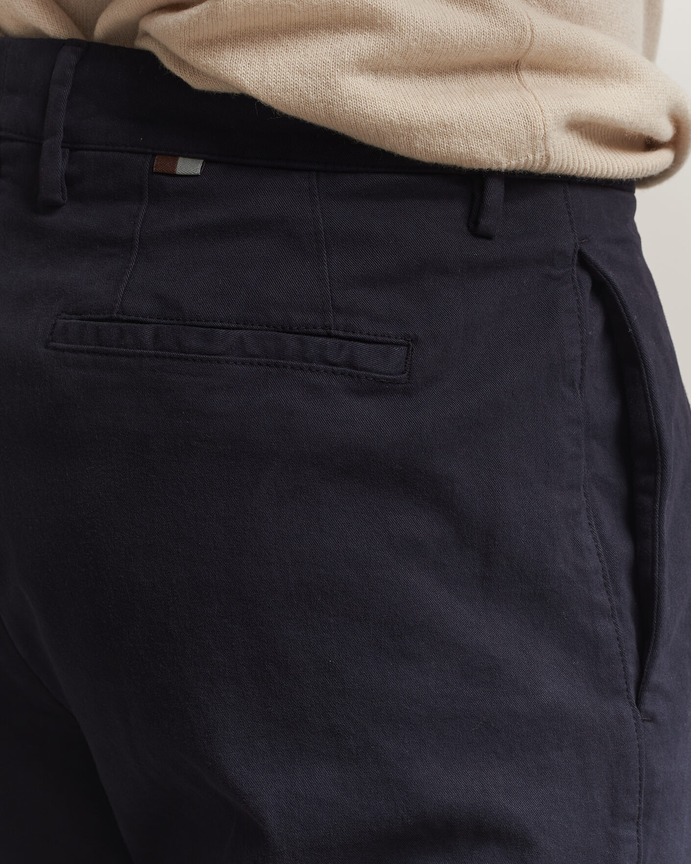 Hombres | Pantalones | Canali | Cotton/Cashmere Chinos Navy