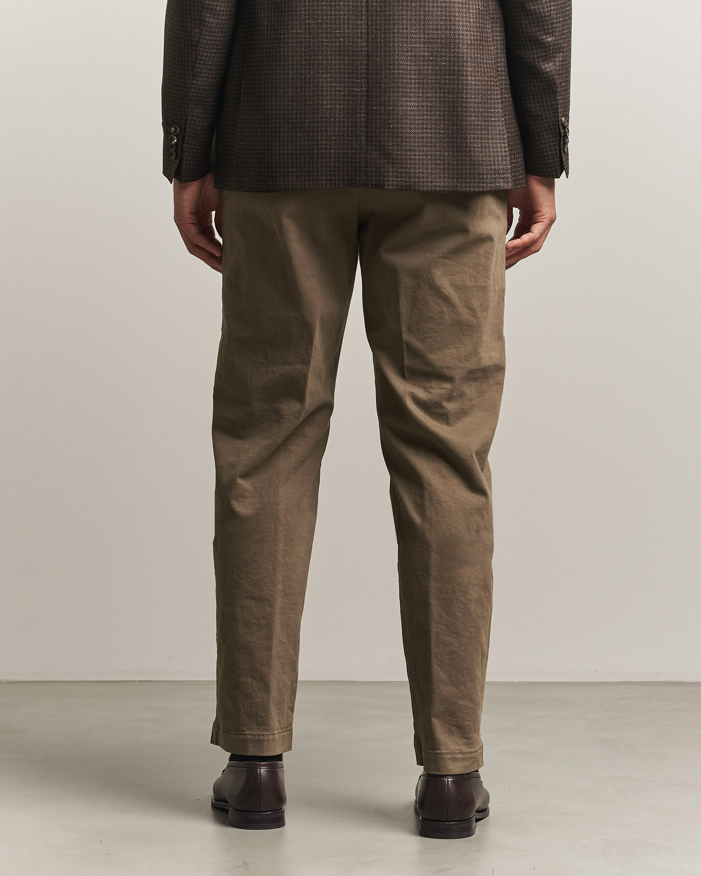 Hombres | Pantalones | Canali | Cotton/Cashmere Chinos Taupe