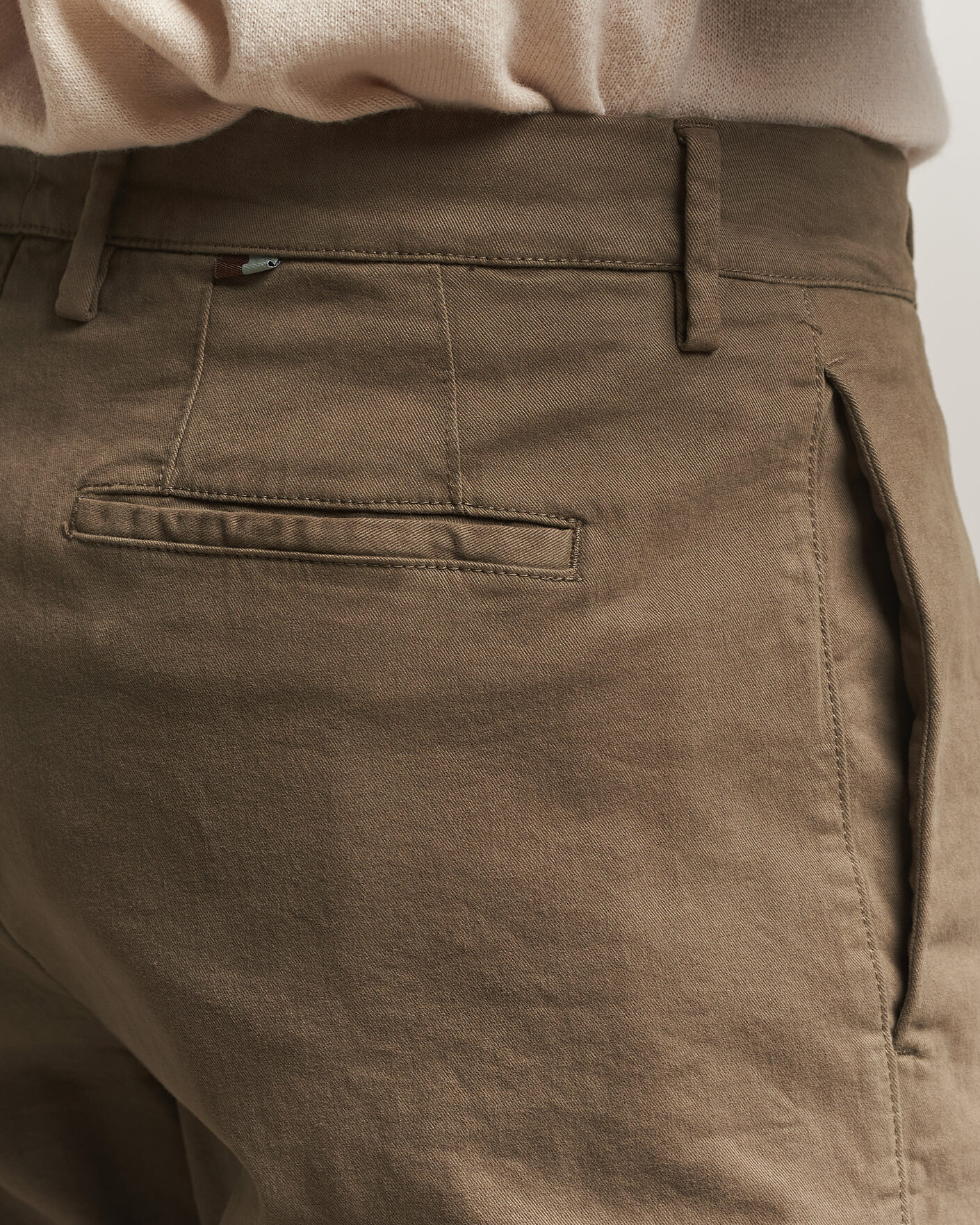 Hombres | Pantalones | Canali | Cotton/Cashmere Chinos Taupe