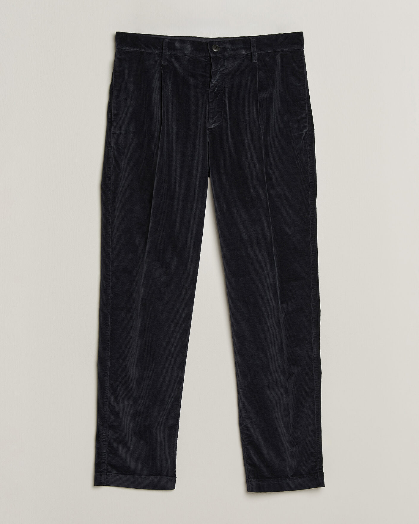 Hombres | Pantalones | Canali | Comfort Corduroy Pants Navy