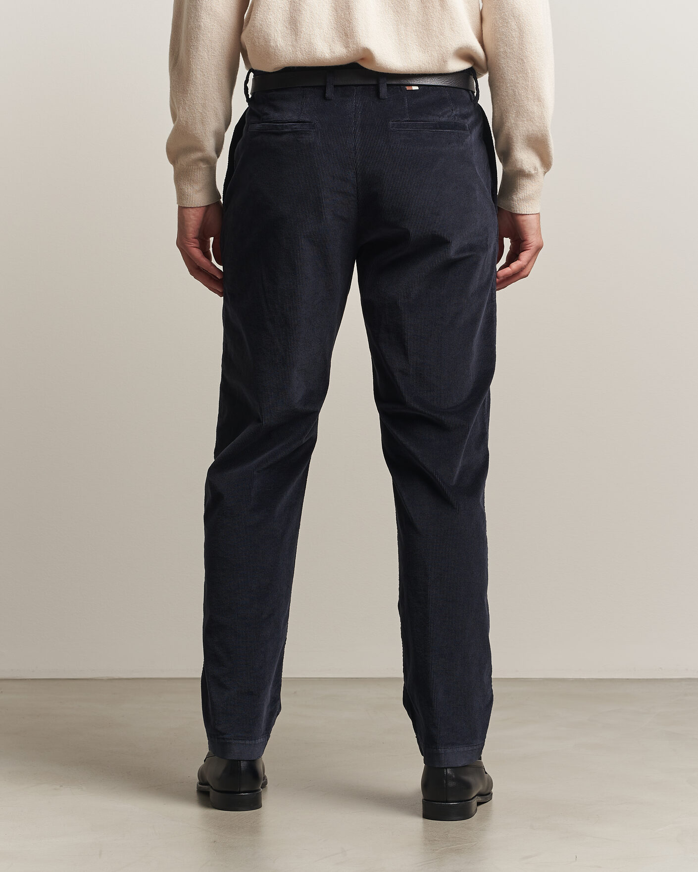 Hombres | Pantalones | Canali | Comfort Corduroy Pants Navy