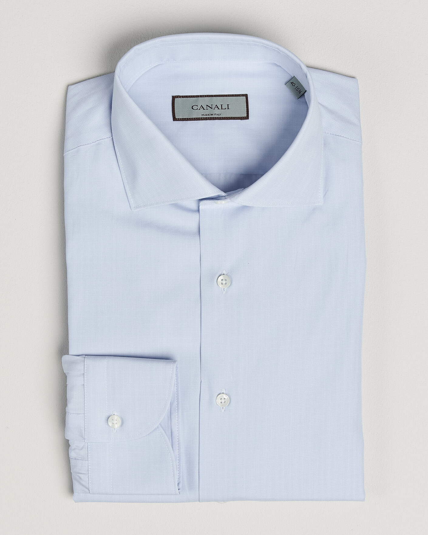 Hombres | Camisas | Canali | Slim Fit Dress Shirt Light Blue Check