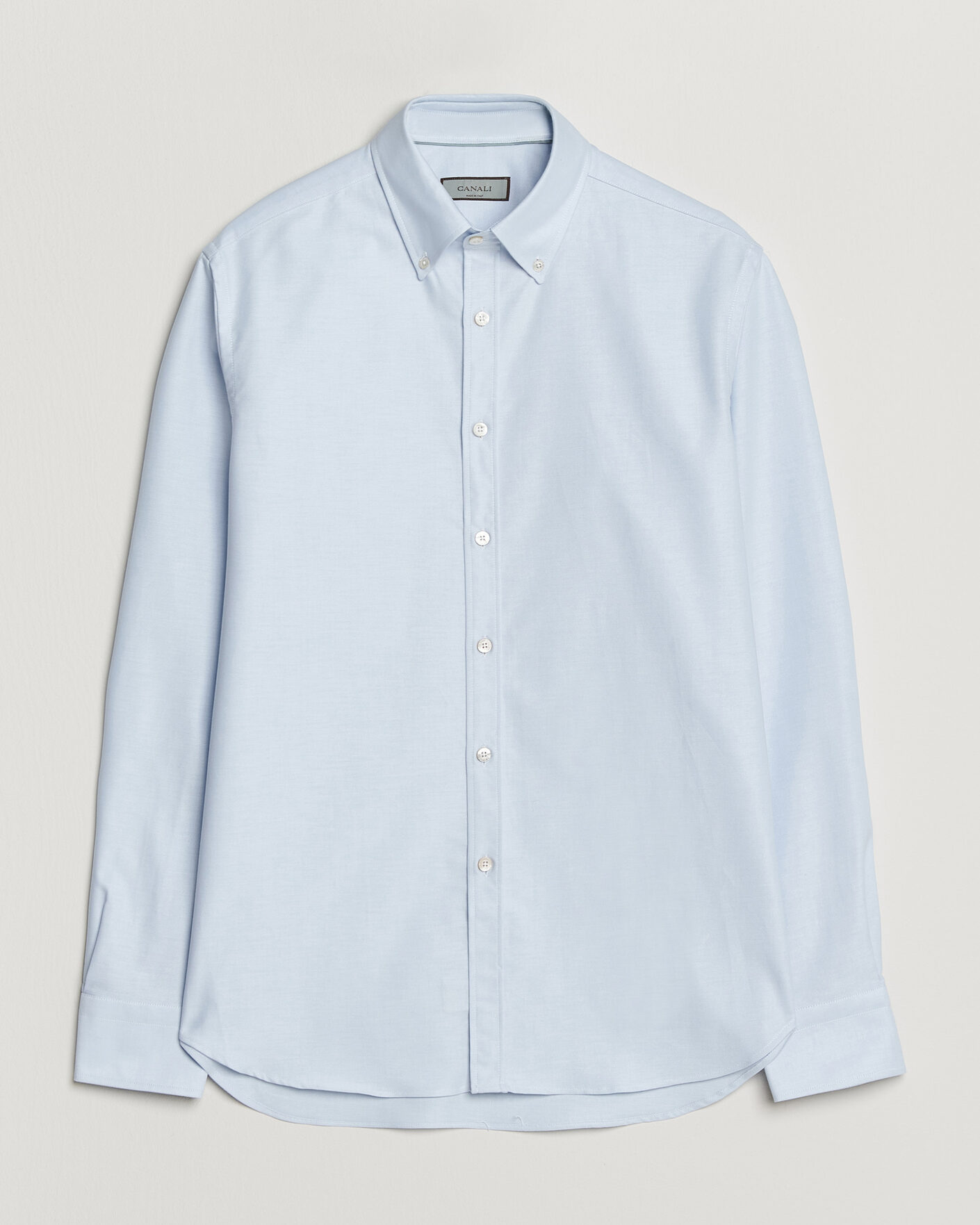Hombres | Camisas | Canali | Oxford Button Down Shirt Light Blue