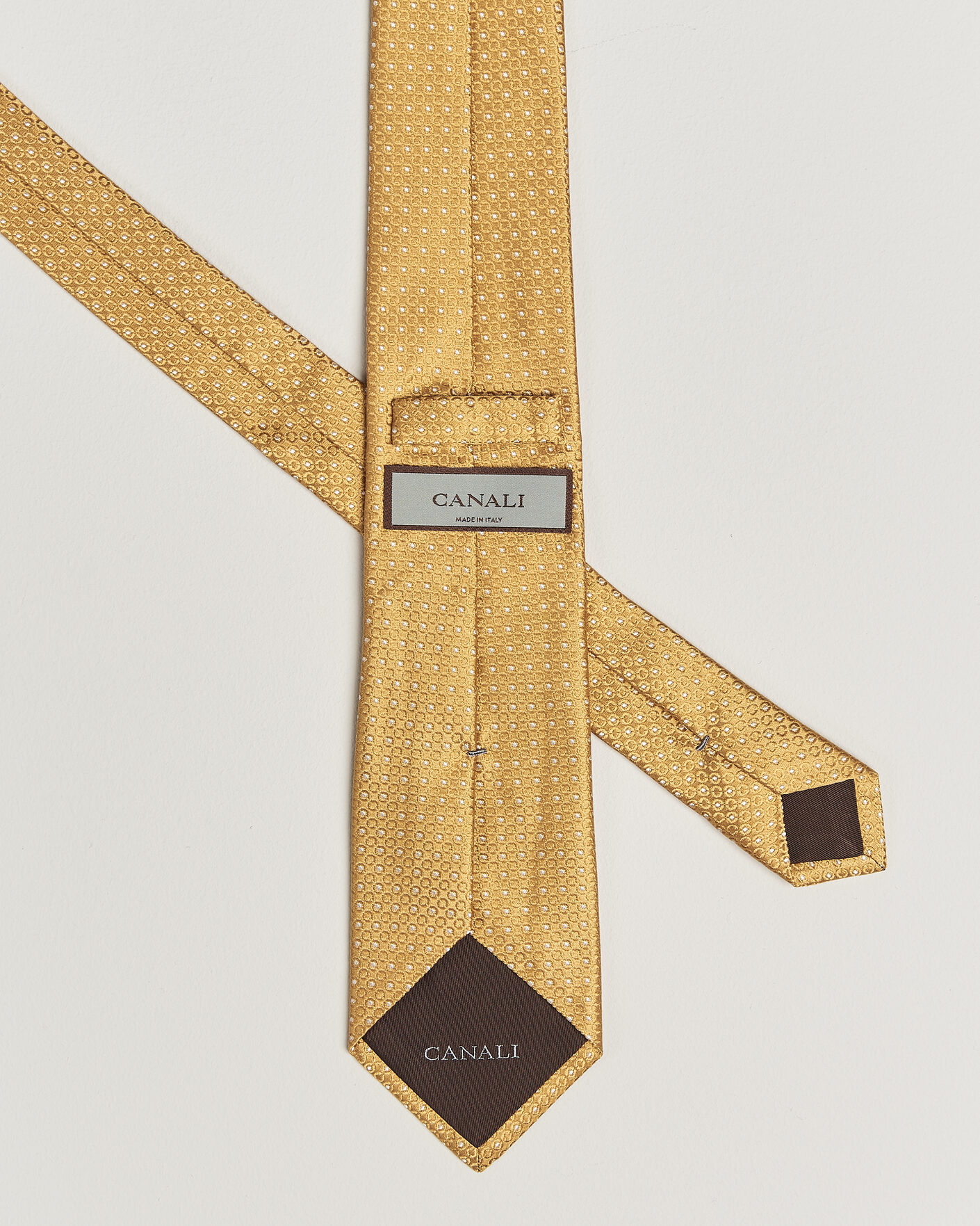 Hombres | Corbatas | Canali | Jacquard Silk Tie Yellow