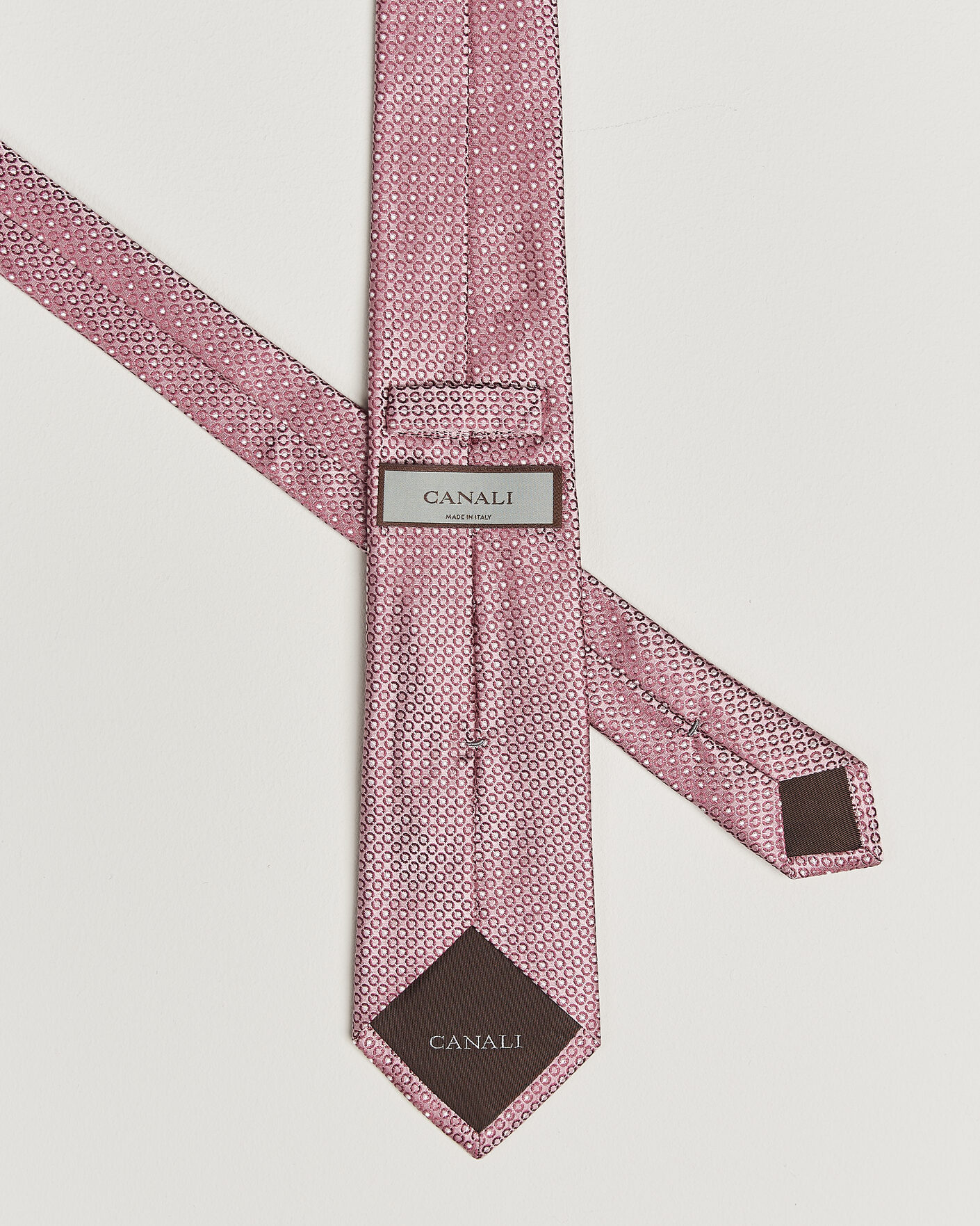 Hombres | Corbatas | Canali | Jacquard Silk Tie Rosa