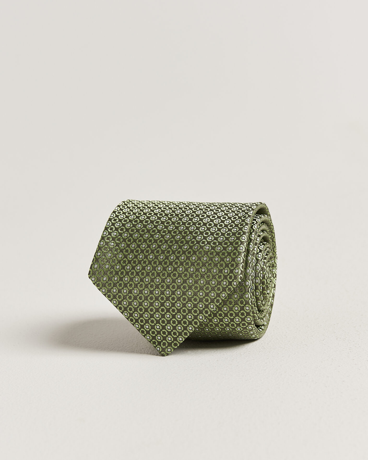 Hombres | Corbatas | Canali | Jacquard Silk Tie Grass Green