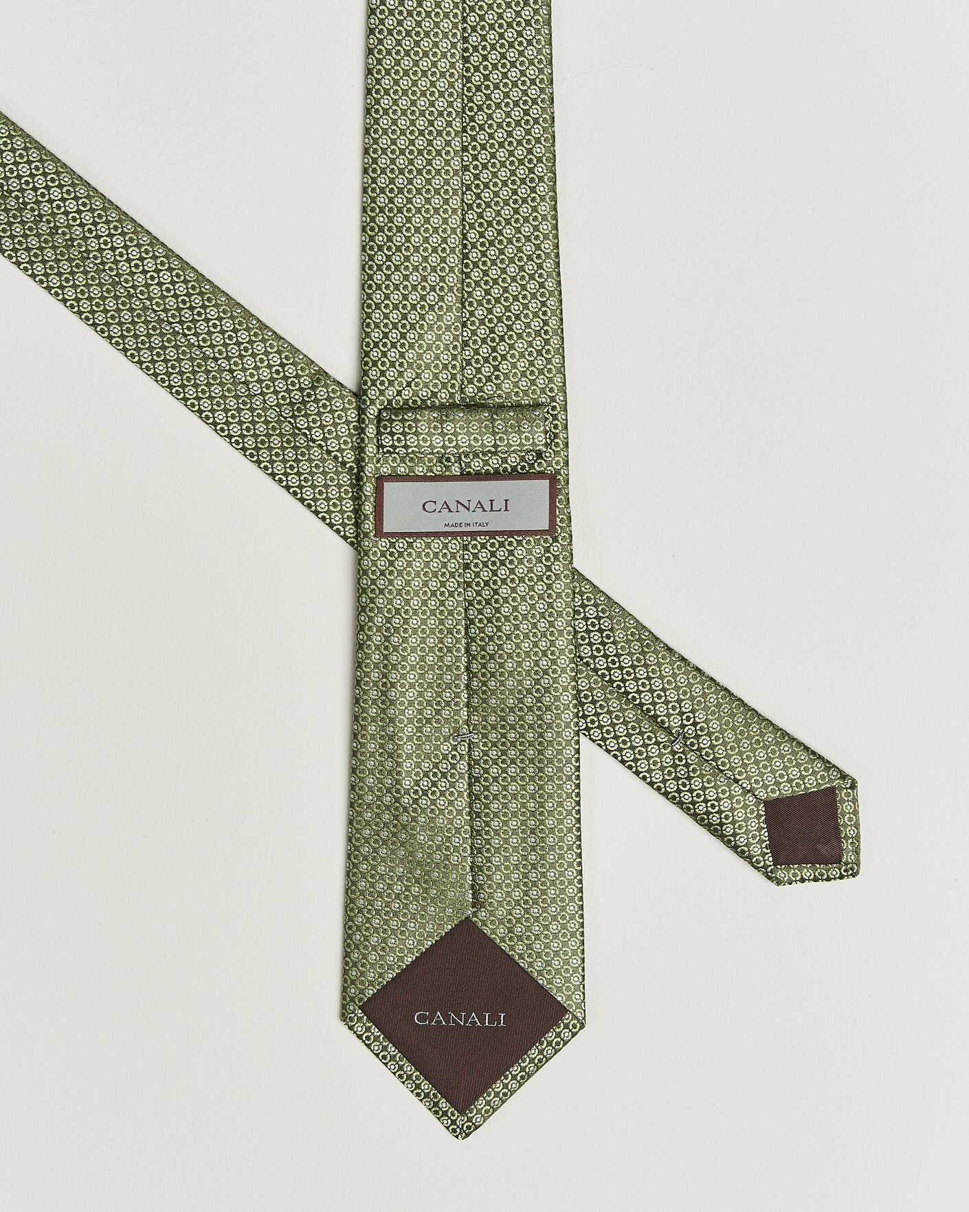 Hombres | Corbatas | Canali | Jacquard Silk Tie Grass Green
