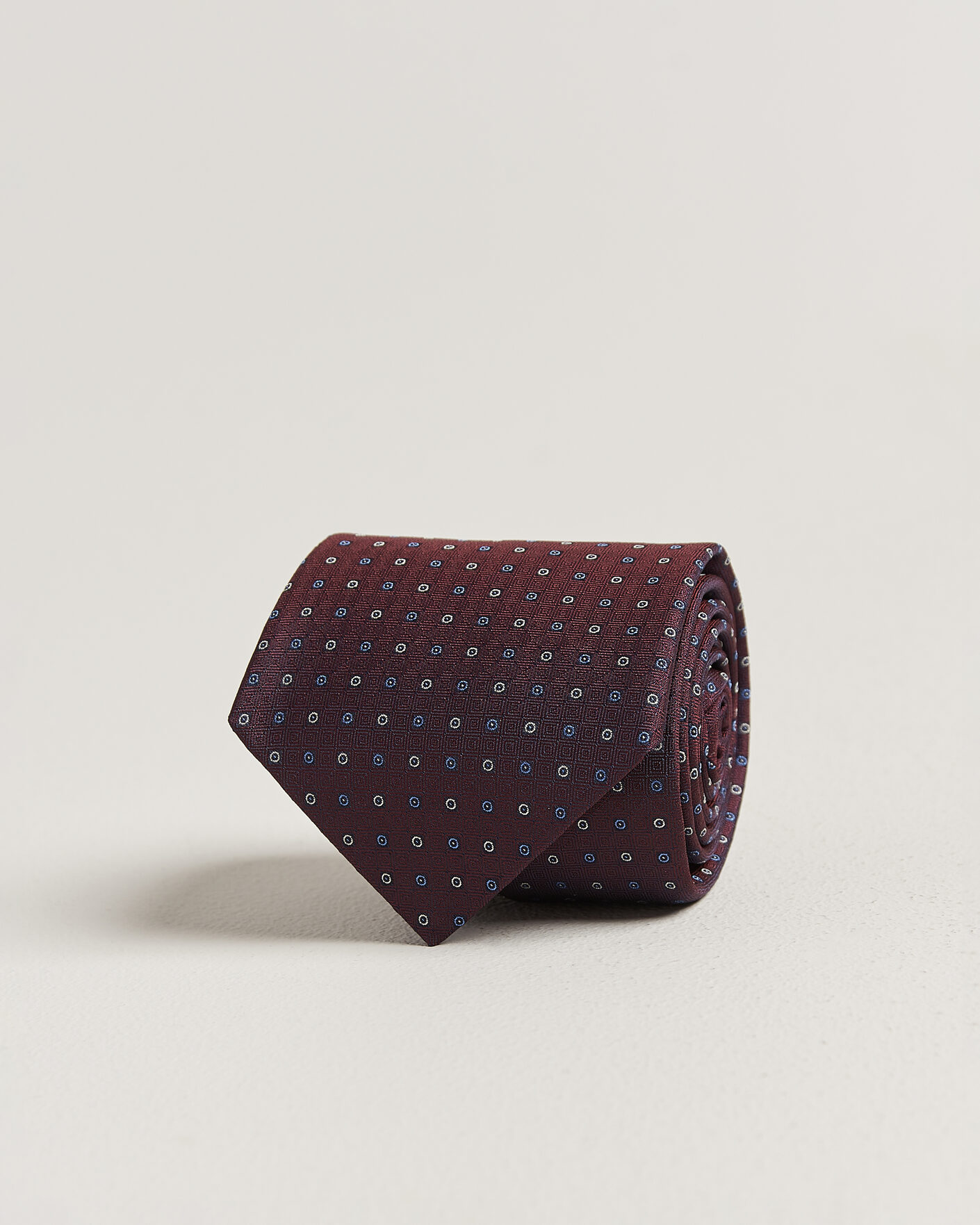 Hombres | Corbatas | Canali | Jacquard Silk Tie Burgundy