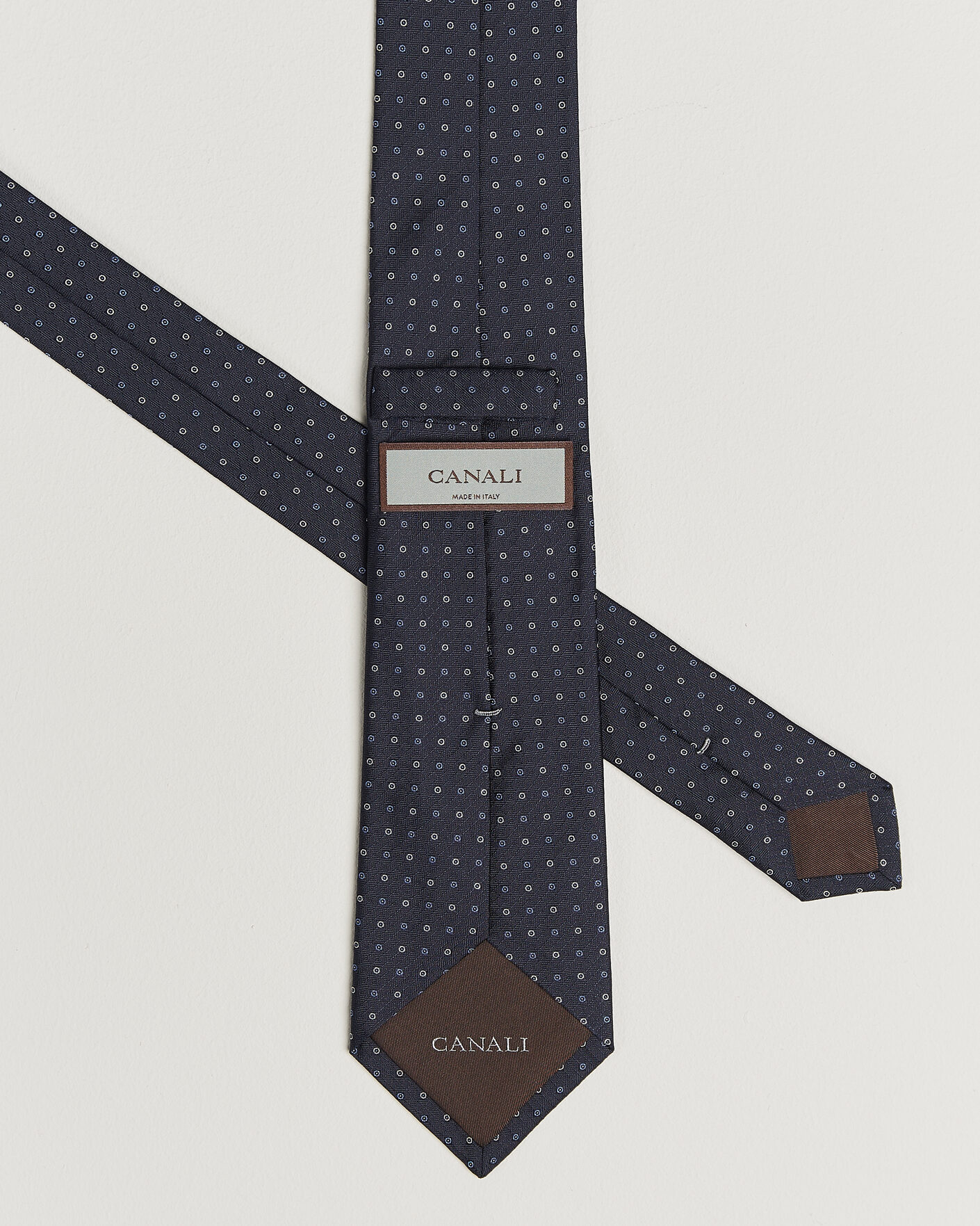 Hombres | Corbatas | Canali | Jacquard Silk Tie Navy