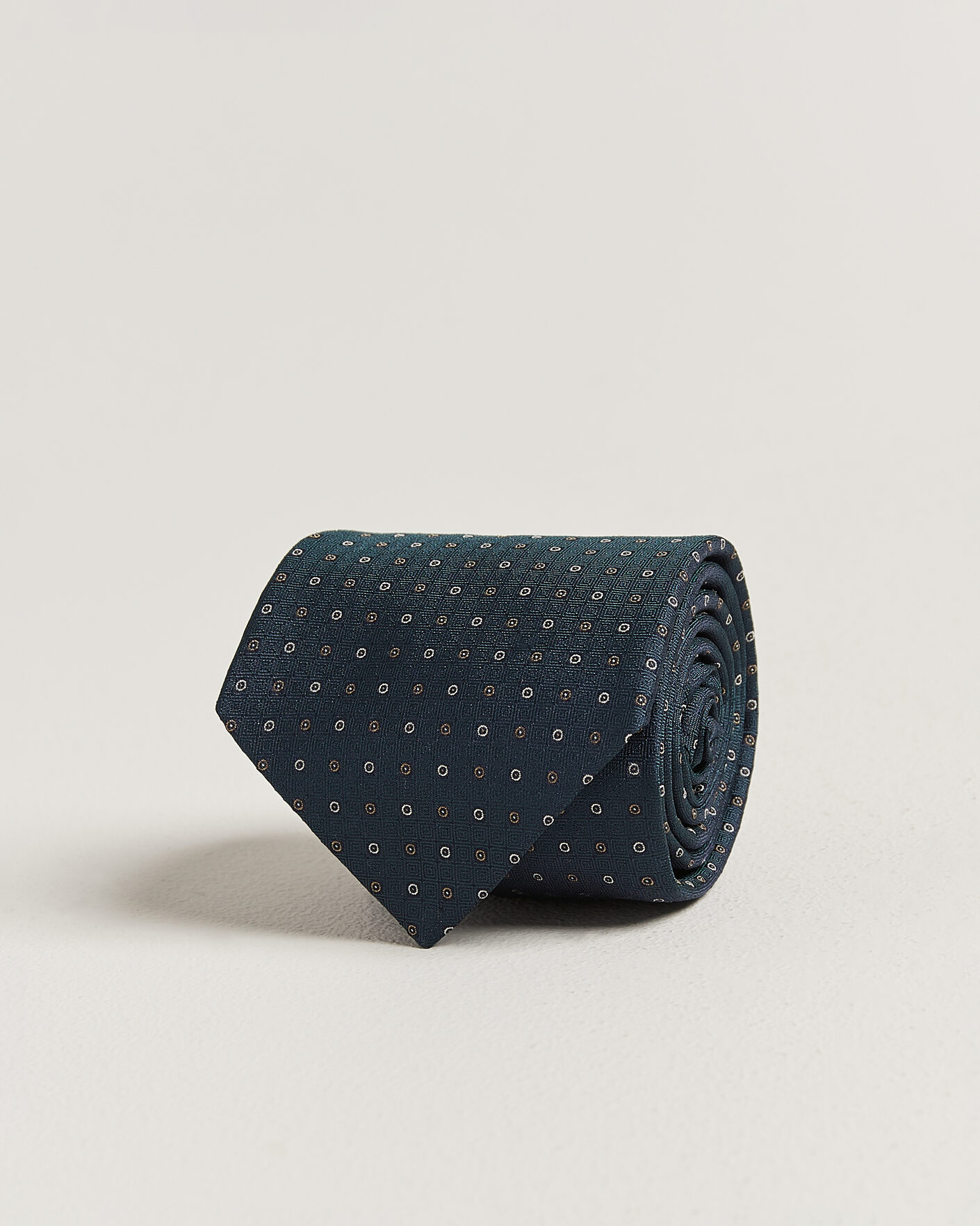 Hombres | Corbatas | Canali | Jacquard Silk Tie Dark Green