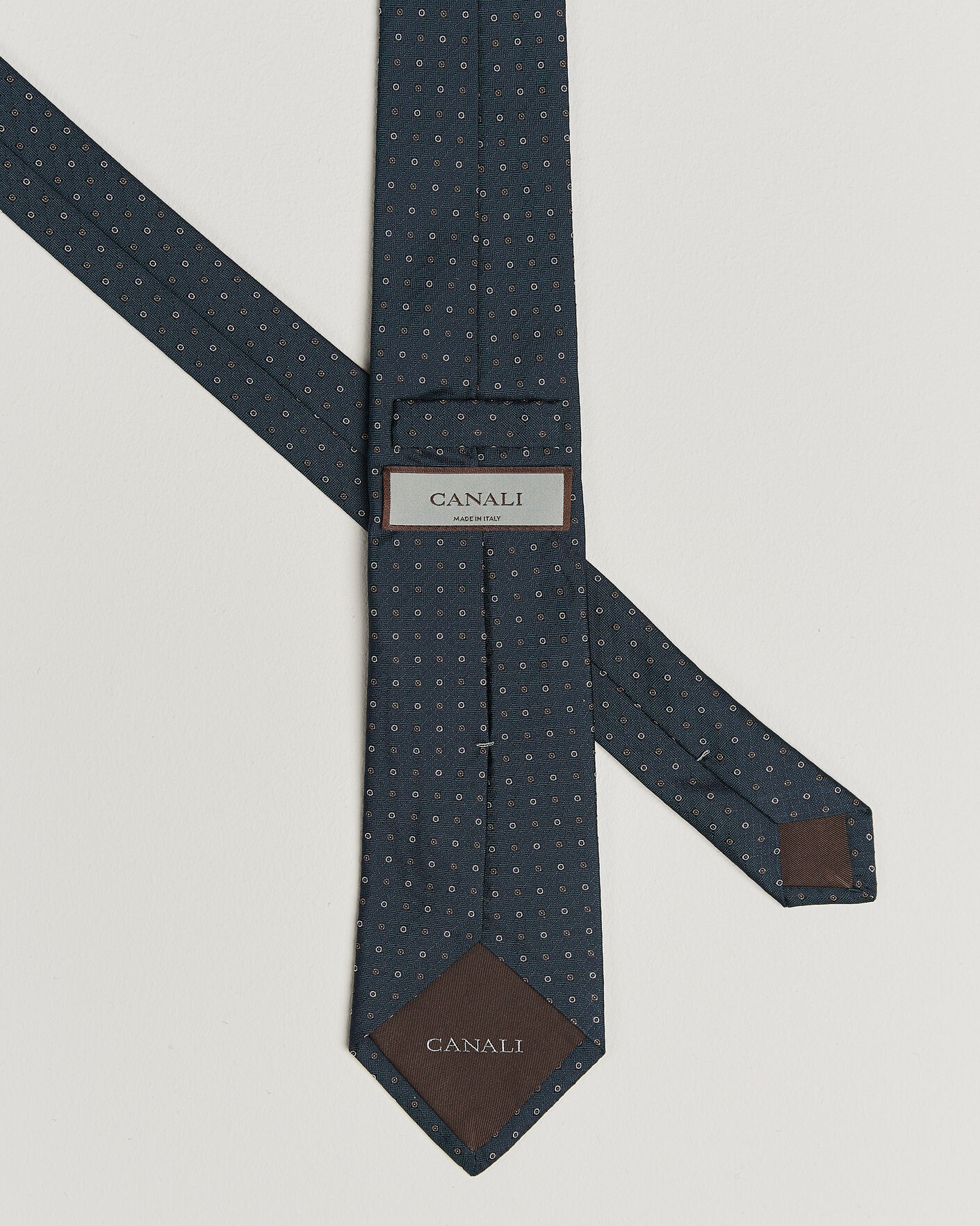 Hombres | Corbatas | Canali | Jacquard Silk Tie Dark Green