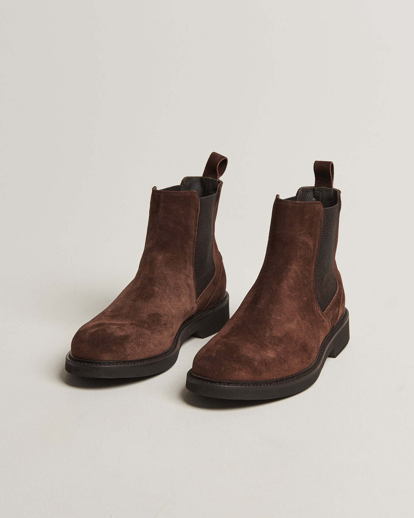 Hombres | Botas | Canali | Chelsea Boots Dark Brown Suede
