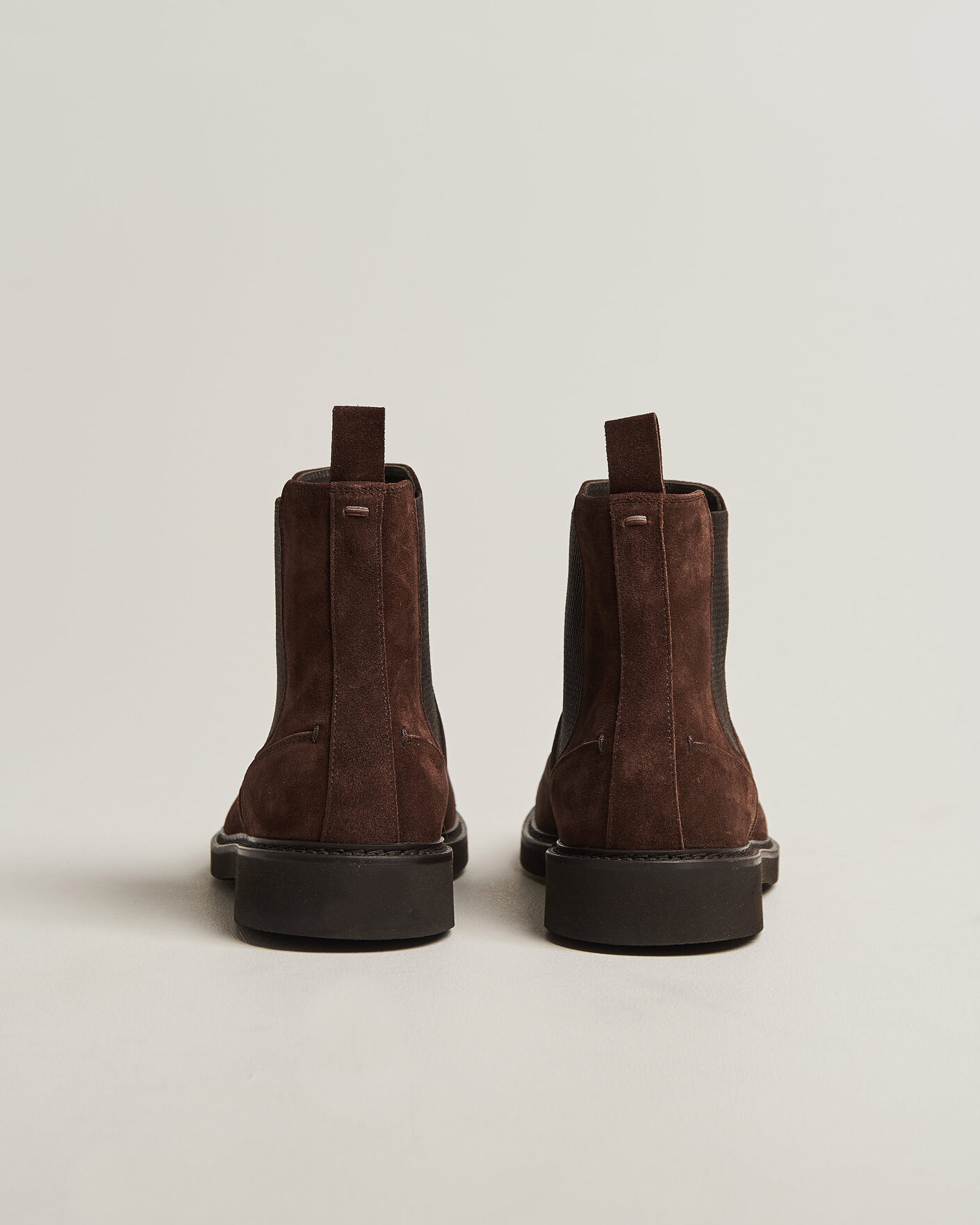 Hombres | Botas | Canali | Chelsea Boots Dark Brown Suede