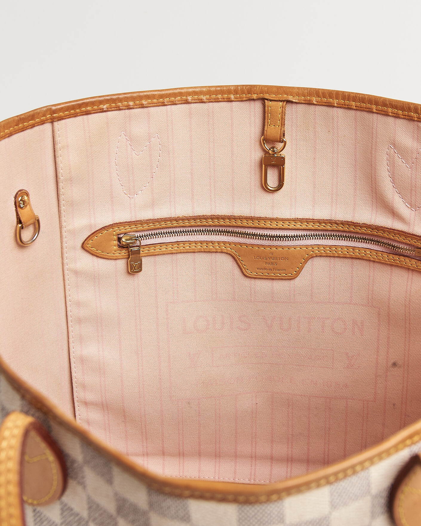 Hombres | Pre-Owned & Vintage Bags | Louis Vuitton Pre-Owned | Neverfull MM Damier Azur