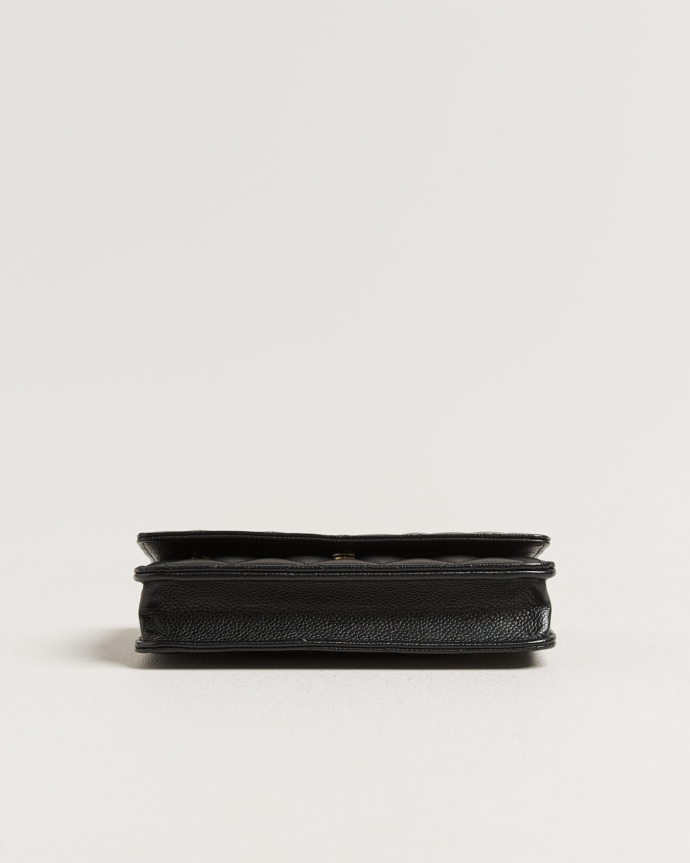 Hombres | Pre-Owned & Vintage Bags | Chanel Pre-Owned | Wallet On Chain Caviar Leather Black