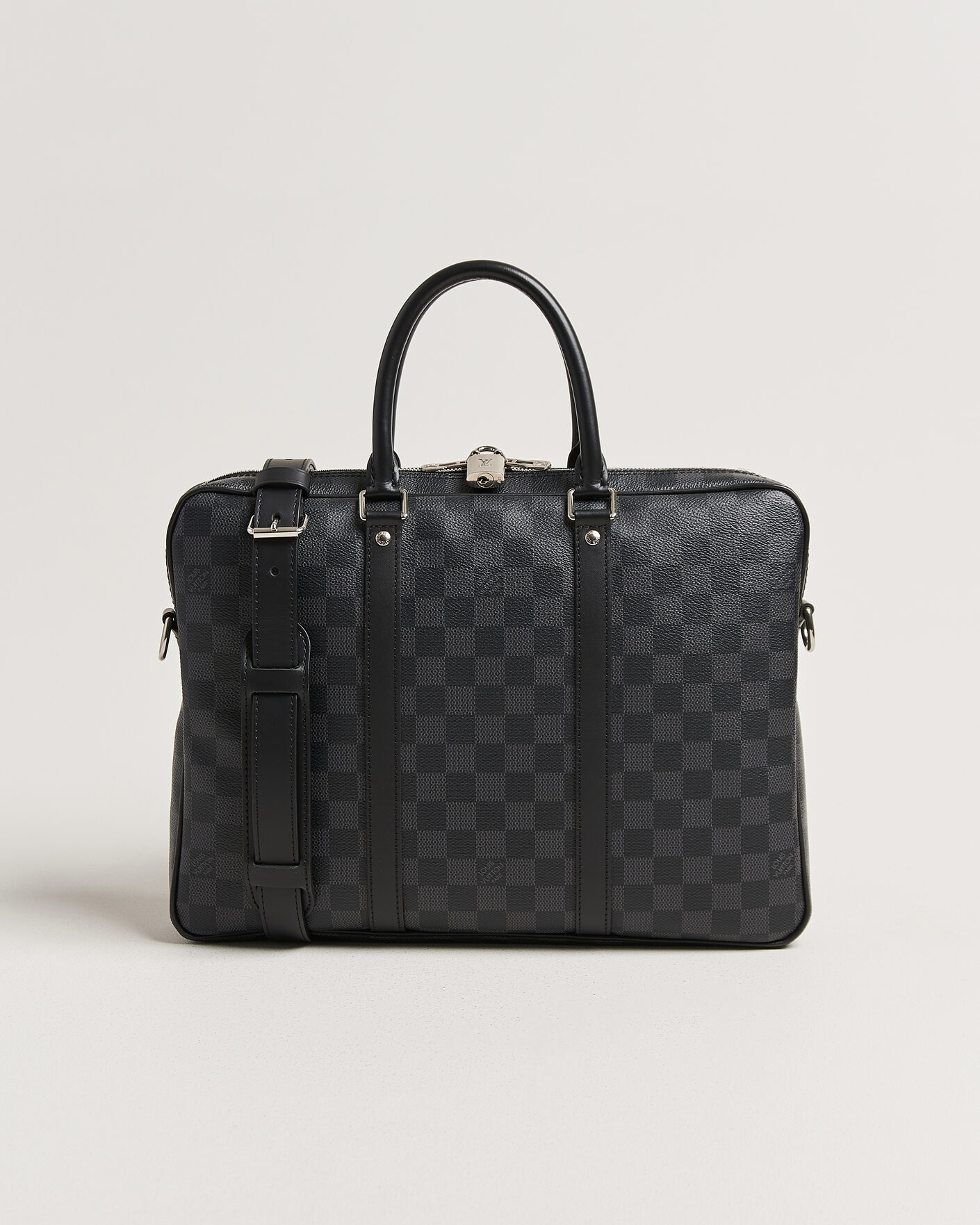 Hombres | Pre-Owned & Vintage Bags | Louis Vuitton Pre-Owned | Porte Documents Damier Graphite