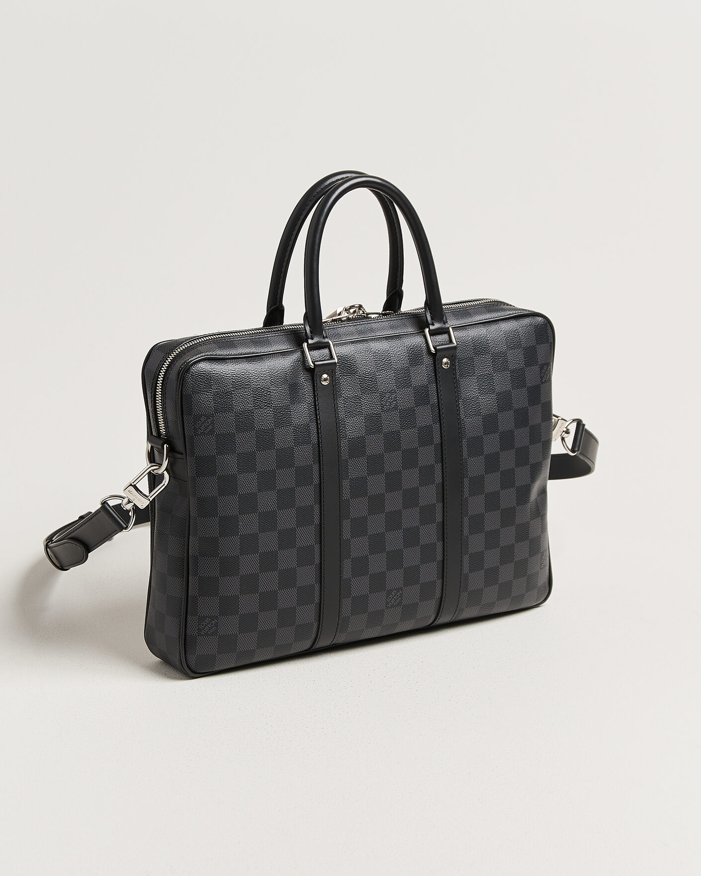 Hombres | Pre-Owned & Vintage Bags | Louis Vuitton Pre-Owned | Porte Documents Damier Graphite