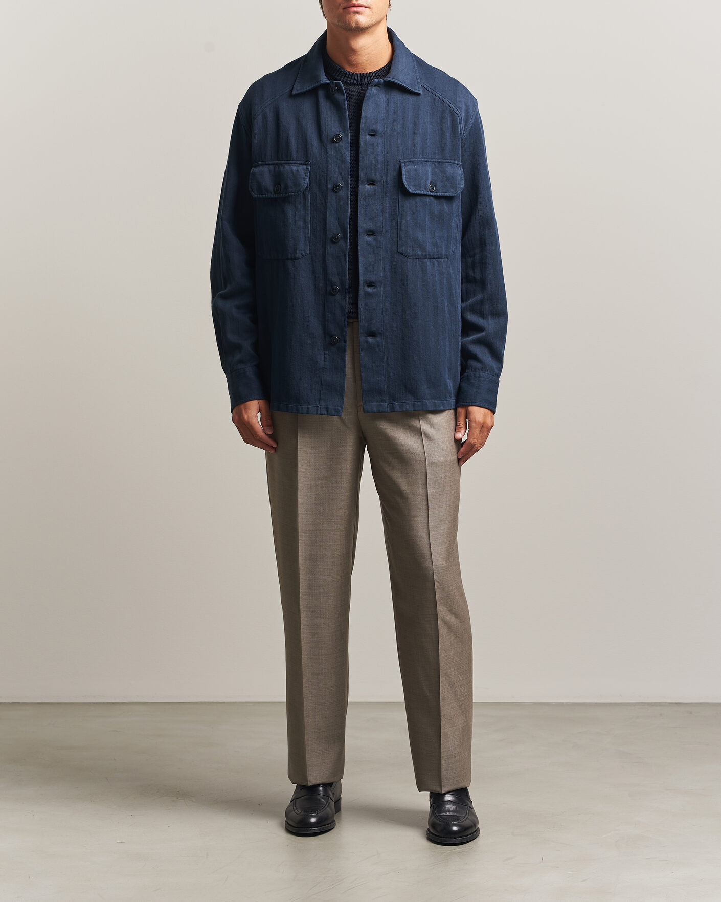Hombres | Camisas | Ralph Lauren Purple Label | Long Sleeve Shirt Racing Navy