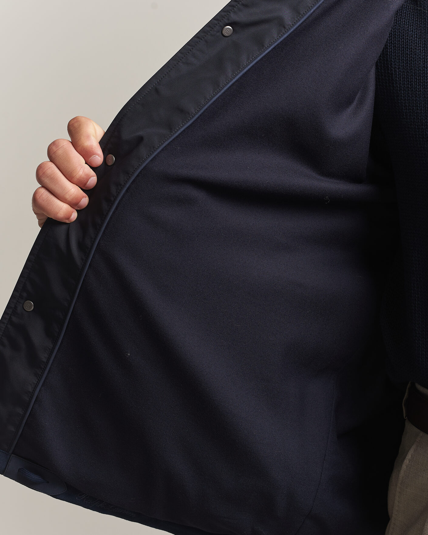 Hombres | Abrigos y chaquetas | Ralph Lauren Purple Label | Nylon Bomber Jacket Racing Navy