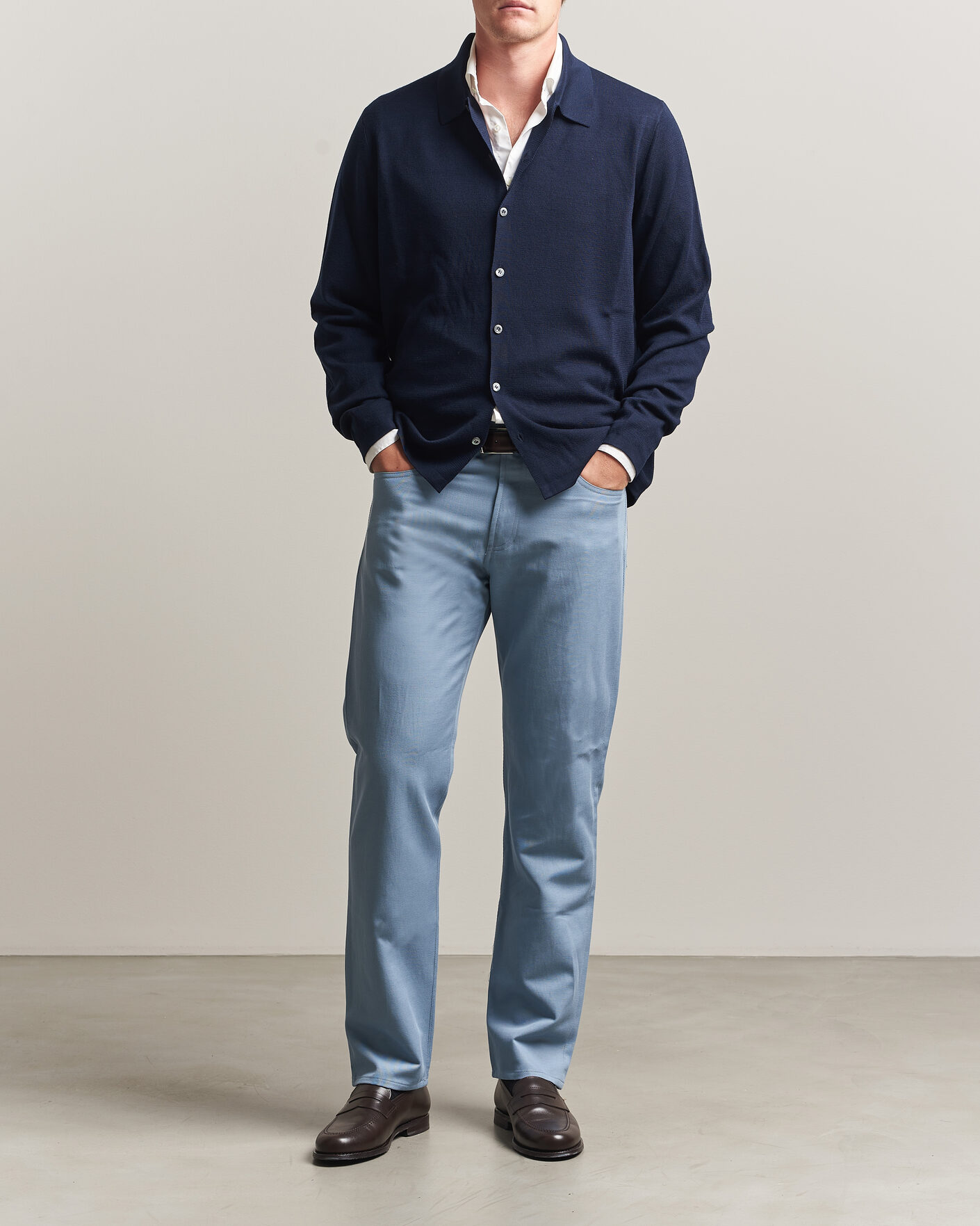 Hombres | Pantalones | Ralph Lauren Purple Label | 5-Pocket Italian Denim Pants Winward Blue
