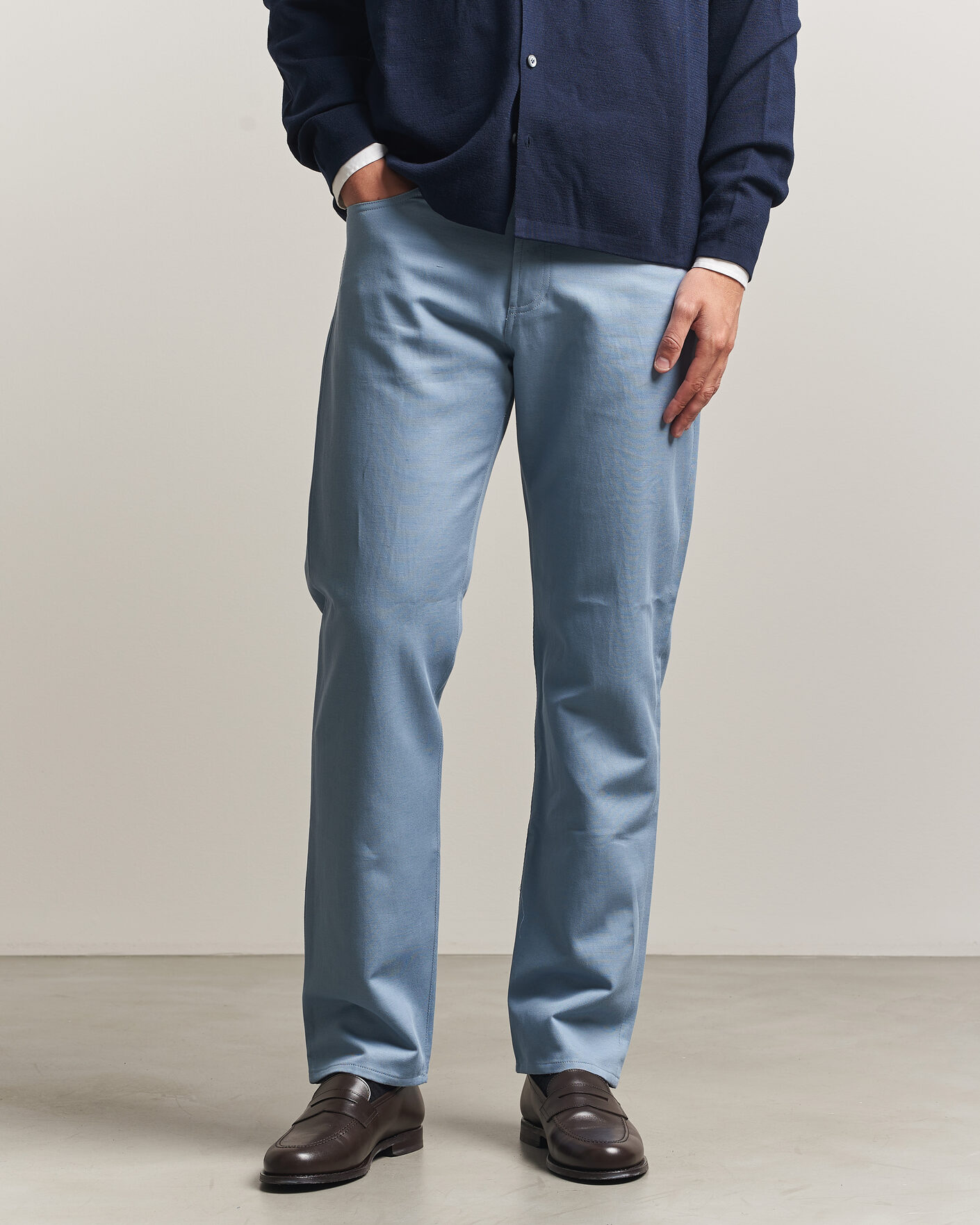 Hombres | Pantalones | Ralph Lauren Purple Label | 5-Pocket Italian Denim Pants Winward Blue