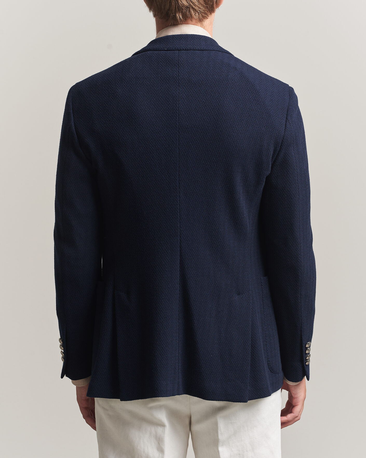 Hombres | Blazers | Ralph Lauren Purple Label | Cashmere/Silk Herringbone Blazer Navy