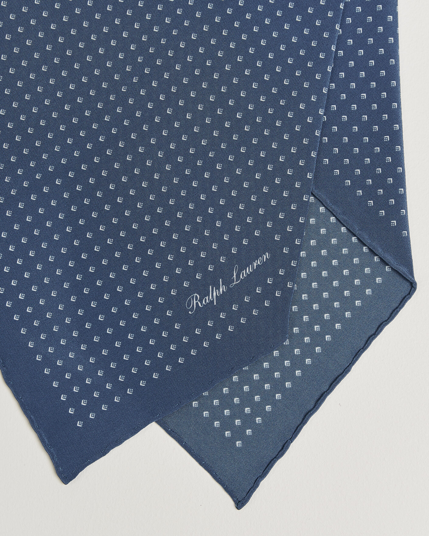 Hombres | Bufandas elegantes | Ralph Lauren Purple Label | Silk Neckerchief Blue Horizon