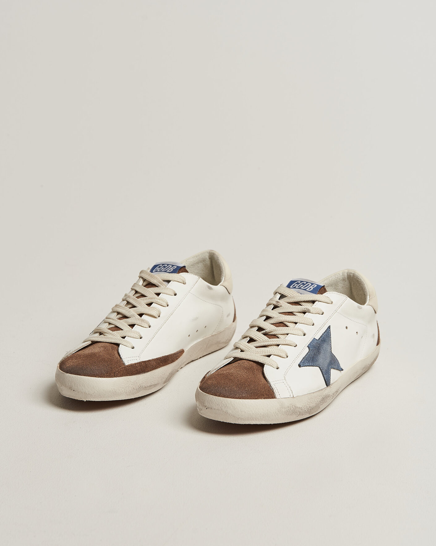 Hombres | Zapatillas | Golden Goose | Super-Star Sneakers White/Denim