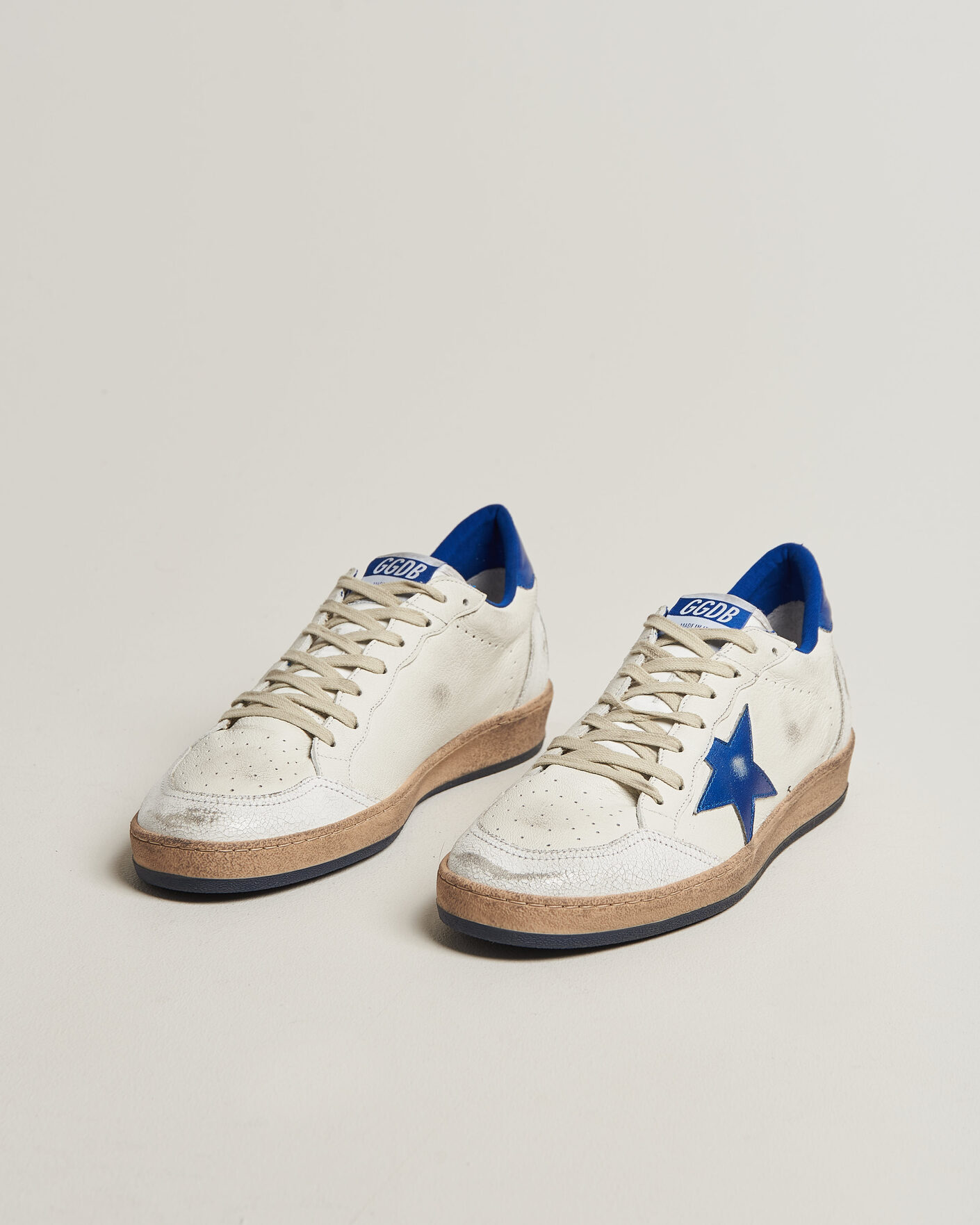 Hombres | Zapatillas | Golden Goose | Ball Star Sneakers White/Blue