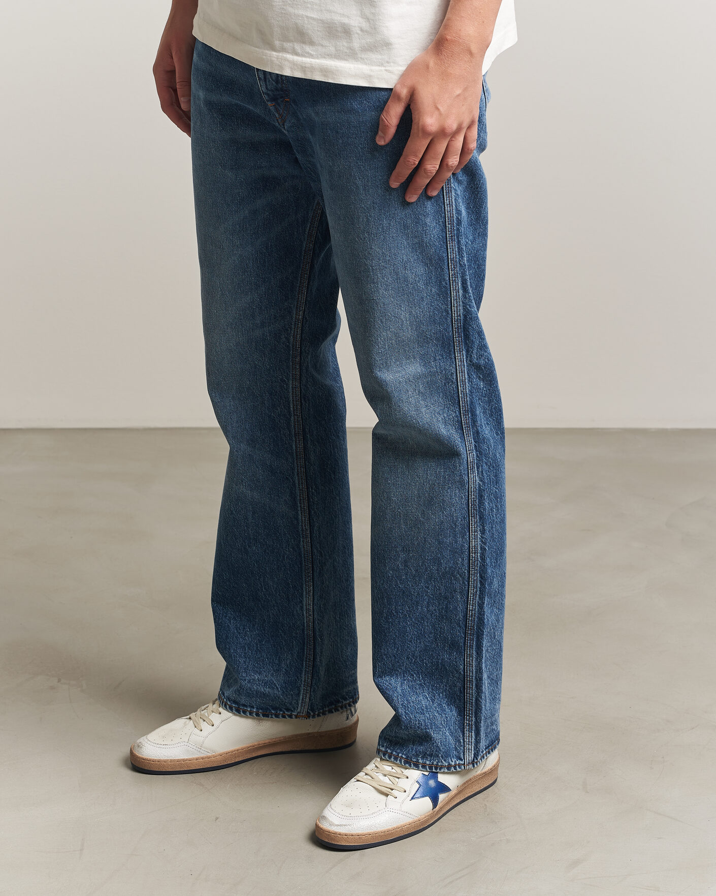 Hombres | Zapatillas | Golden Goose | Ball Star Sneakers White/Blue