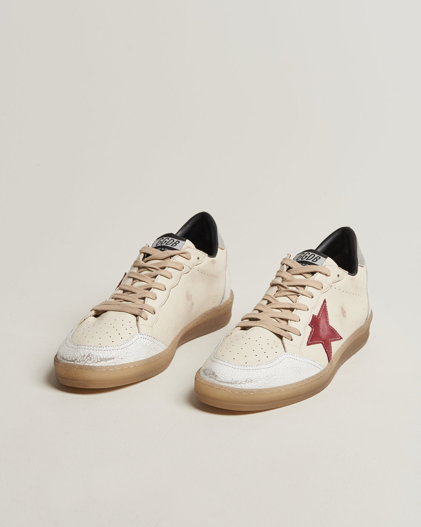 Hombres | Zapatillas | Golden Goose | Ball Star Sneakers White/Red