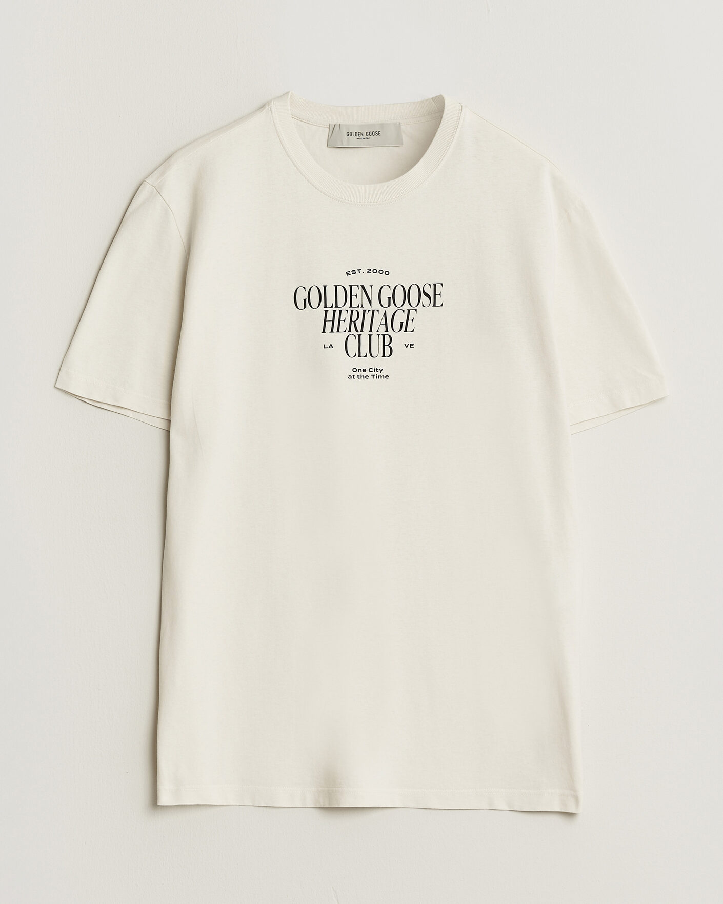 Hombres | Camisetas | Golden Goose | Journey Print T-Shirt Heritage White
