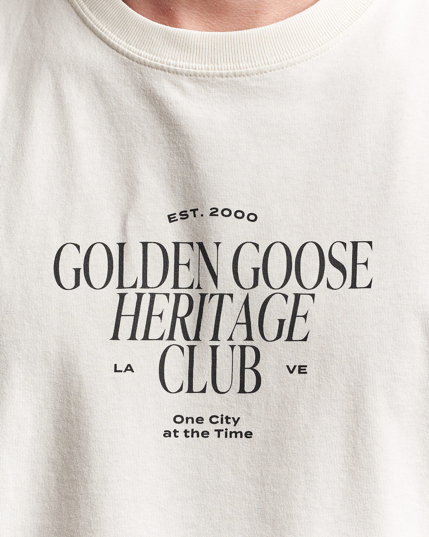 Hombres | Camisetas | Golden Goose | Journey Print T-Shirt Heritage White