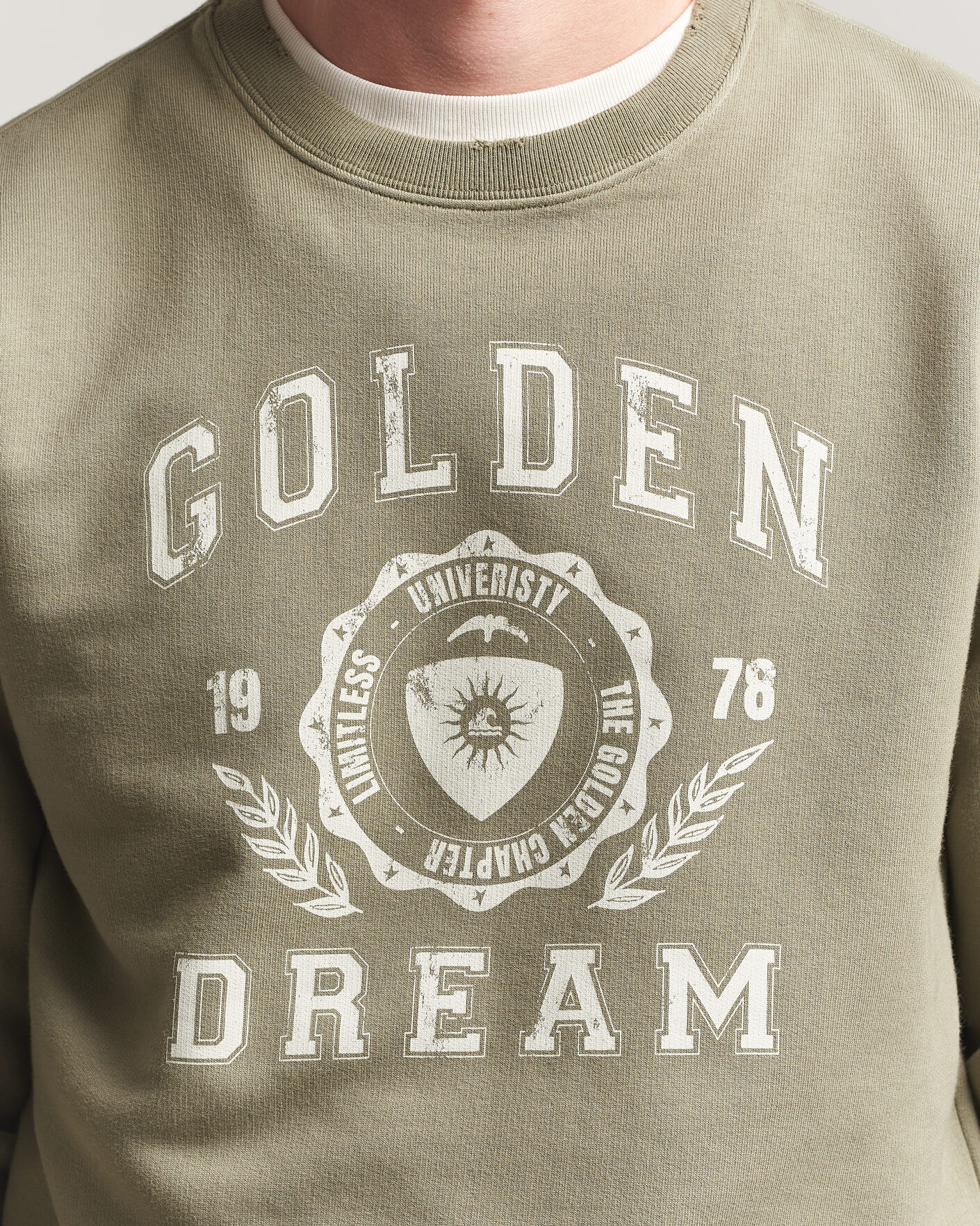Hombres | Jerséis y prendas de punto | Golden Goose | Garment Dyed Sweatshirt Vintage Kalamata