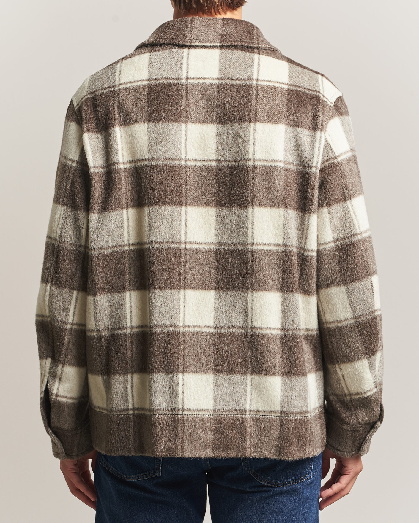 Hombres | Abrigos y chaquetas | Golden Goose | Wool/Mohair Work Jacket Brown/White