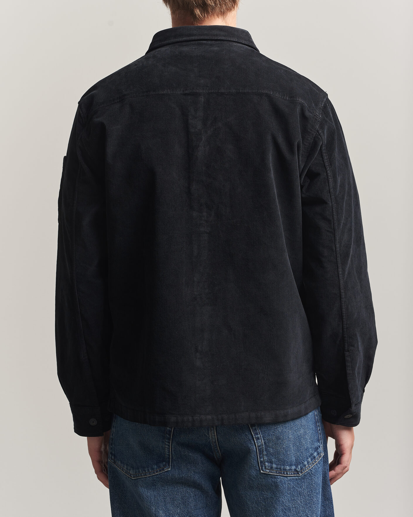 Hombres | Camisas | C.P. Company | Corduroy Lens Overshirt Black