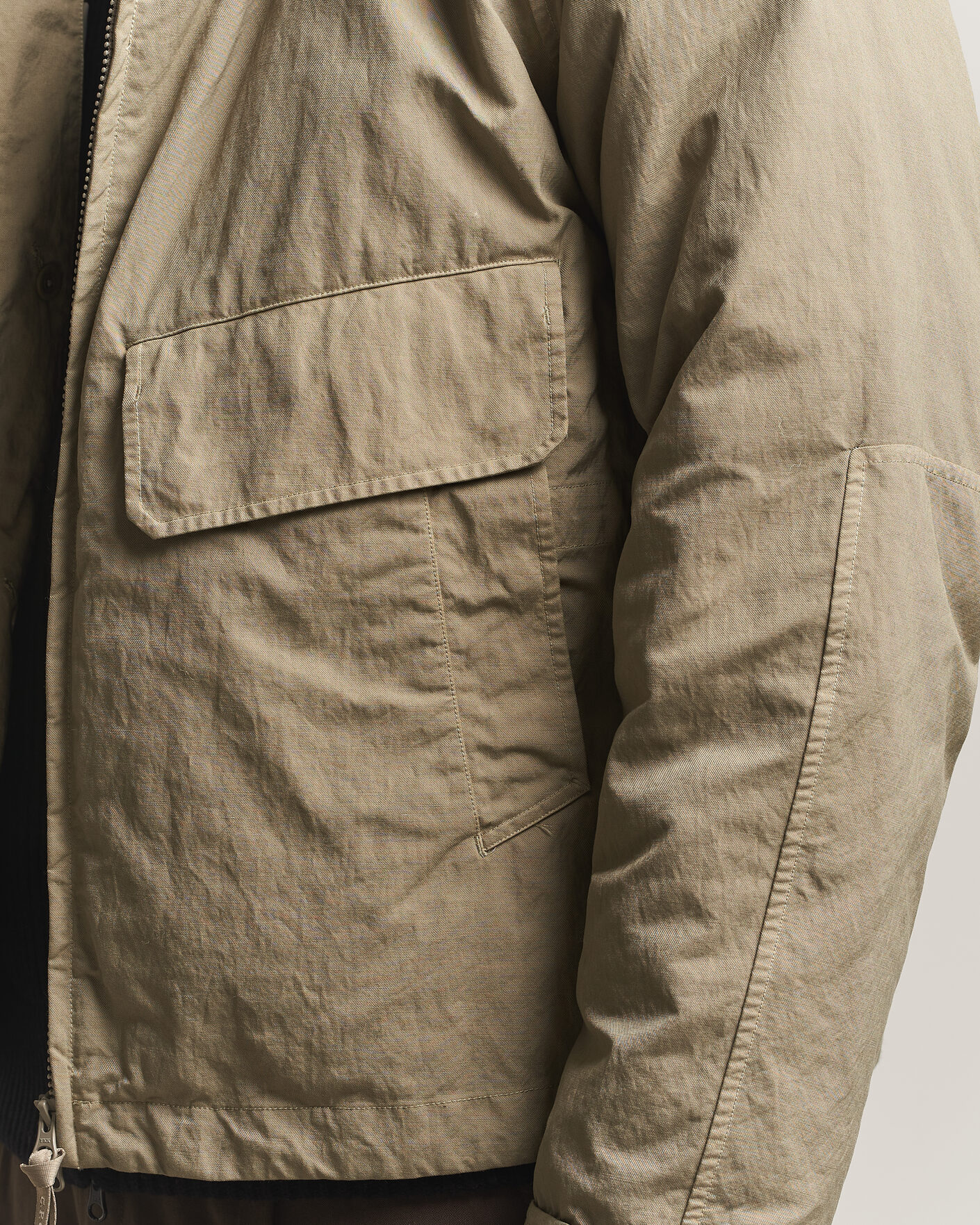Hombres | Abrigos y chaquetas | C.P. Company | Heavy Nylon Twill Down Padded Jacket Light Grey