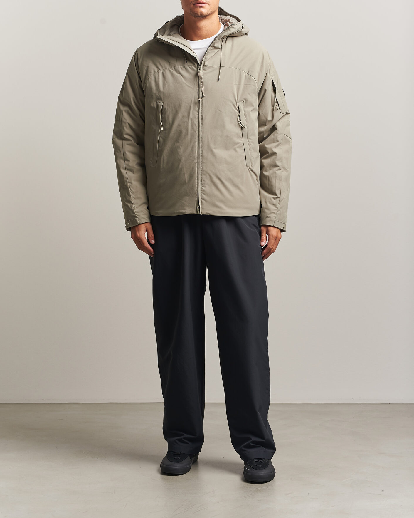 Hombres | Abrigos y chaquetas | C.P. Company | Pro-Tek Lightweight Padded Hood Jacket Light Grey