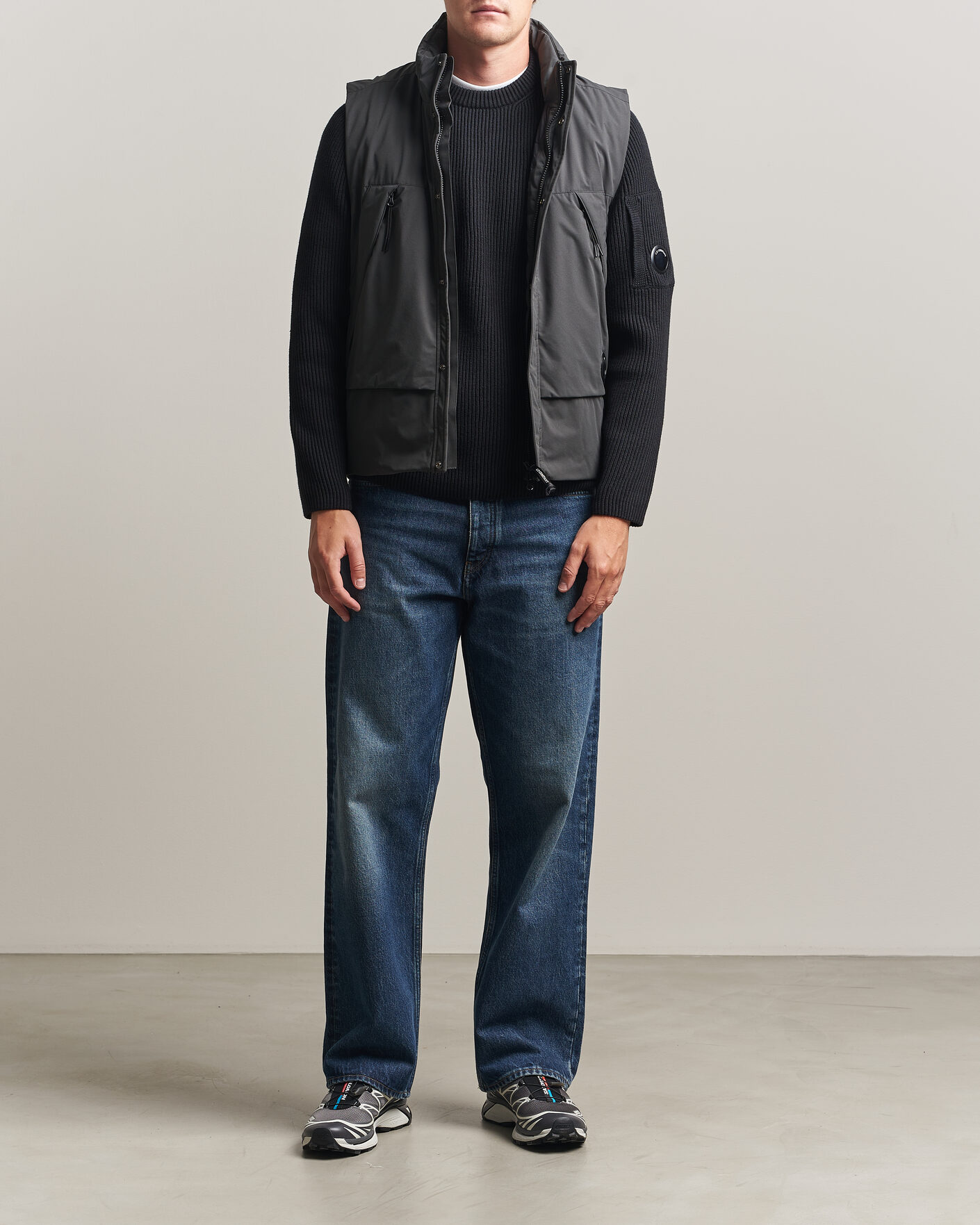Hombres | Chalecos | C.P. Company | Pro-Tek Lightweight Padded Vest Dark Grey