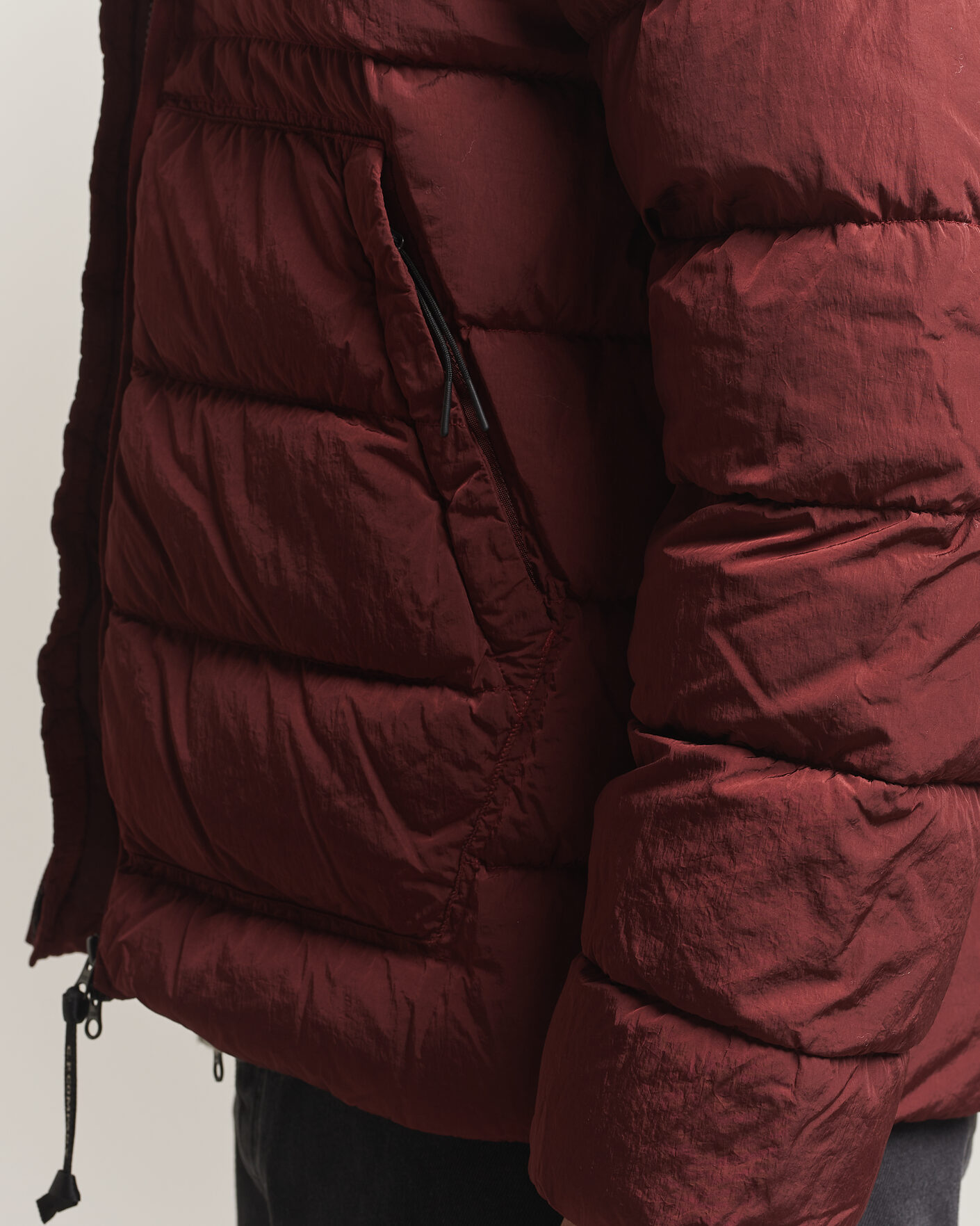 Hombres | Abrigos y chaquetas | C.P. Company | Chrome-R Goggle Down Jacket Burgundy